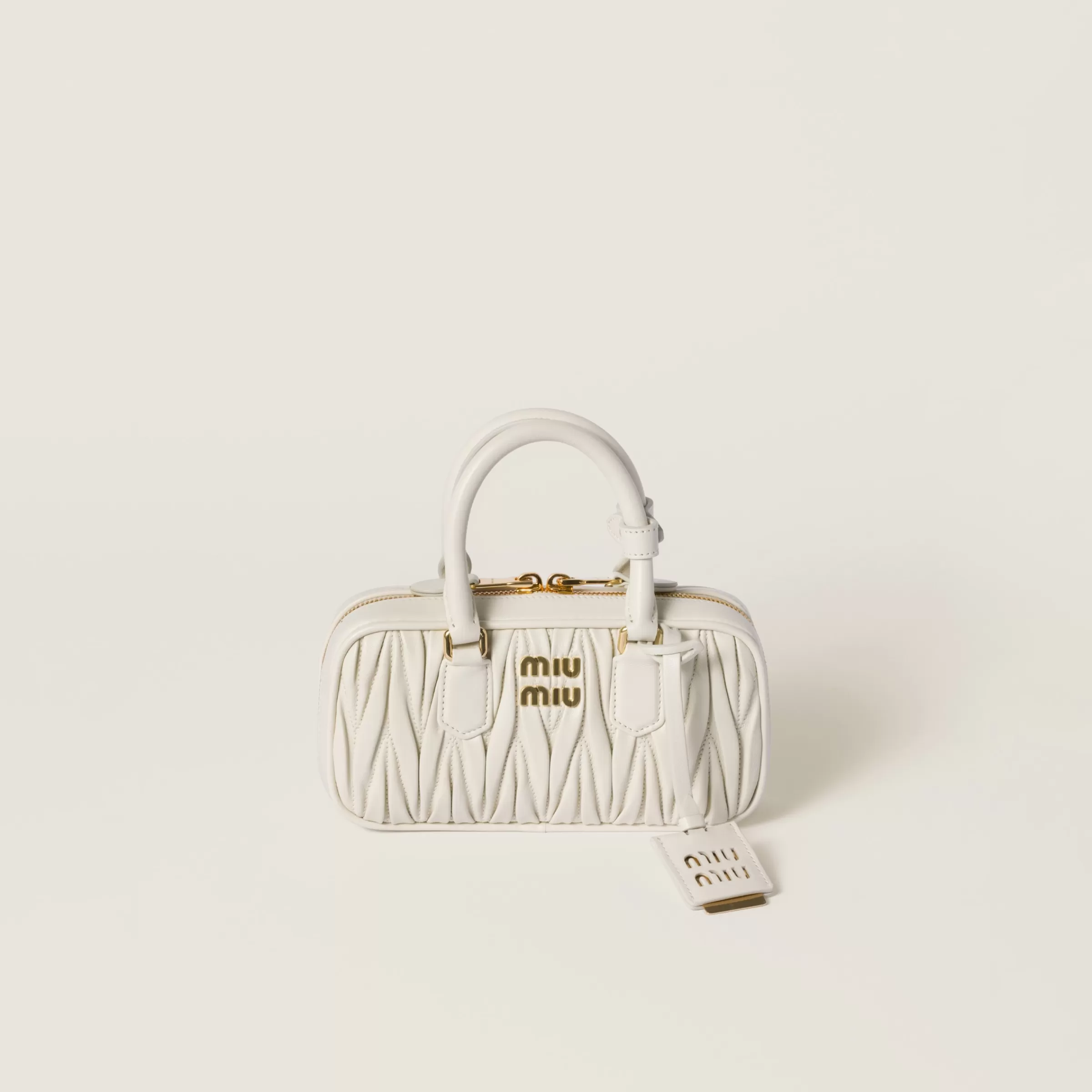 Arcadie matelassé nappa leather mini-bag>Miu Miu Shop