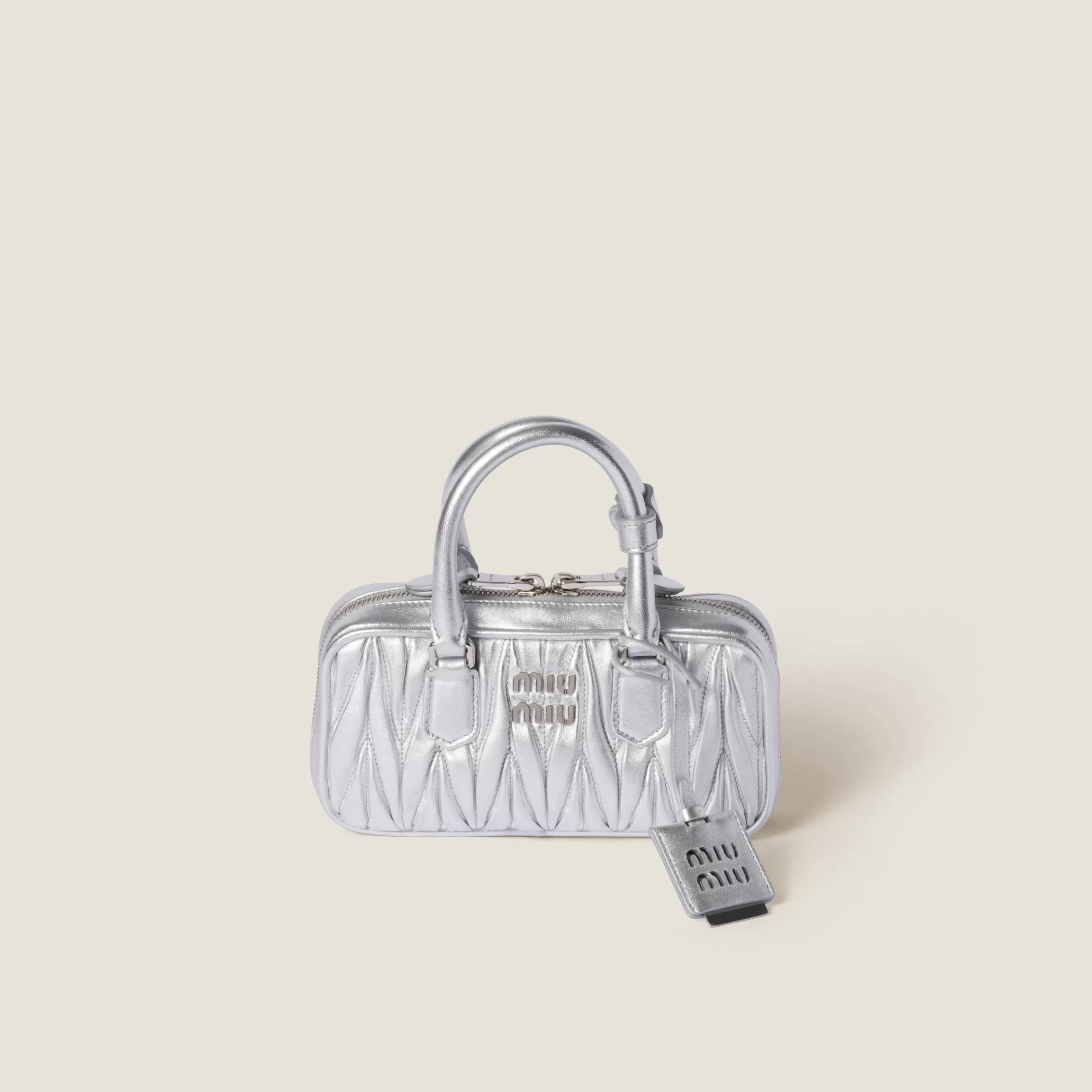 Arcadie matelassé nappa leather mini-bag>Miu Miu Discount