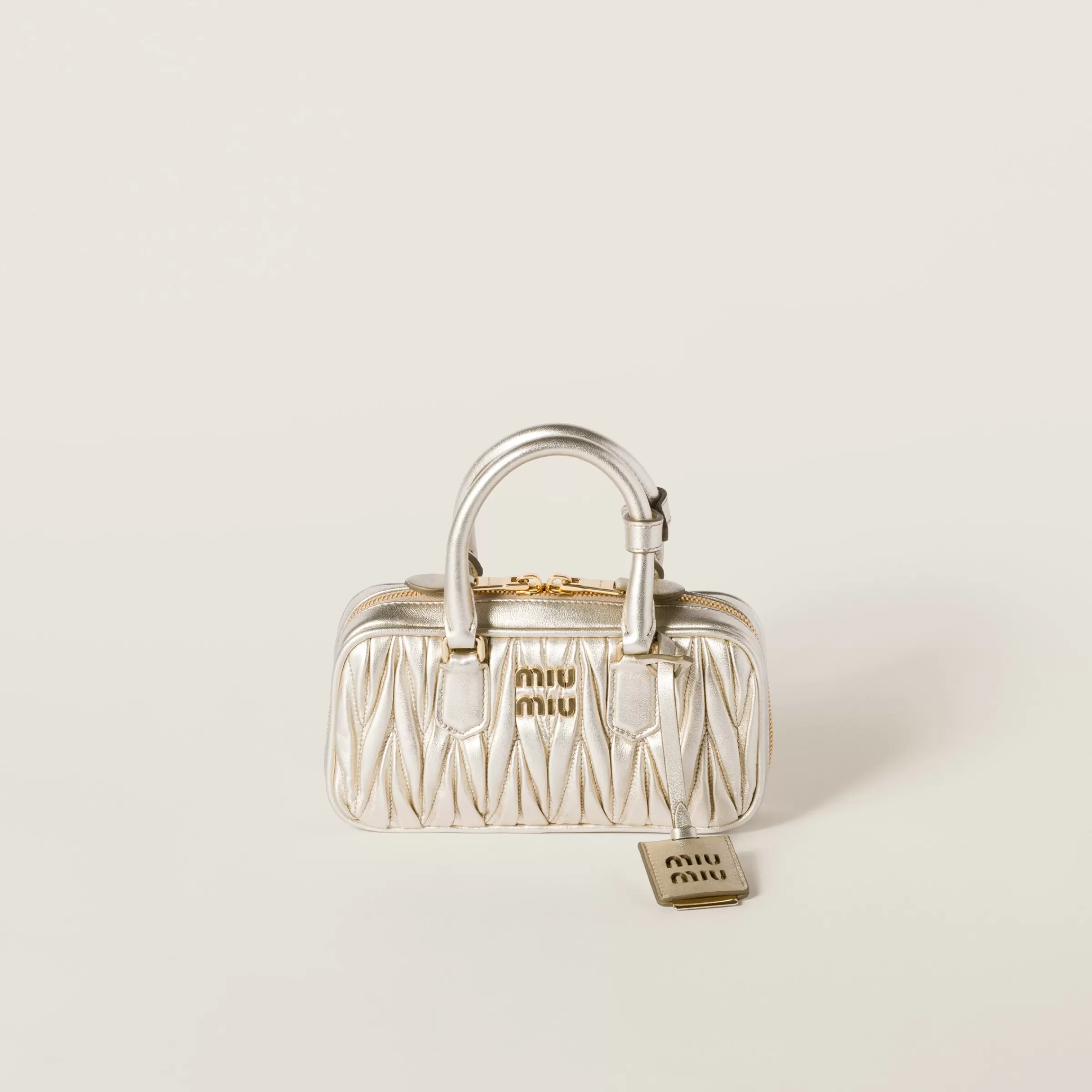 Arcadie matelassé nappa leather mini-bag>Miu Miu Best Sale