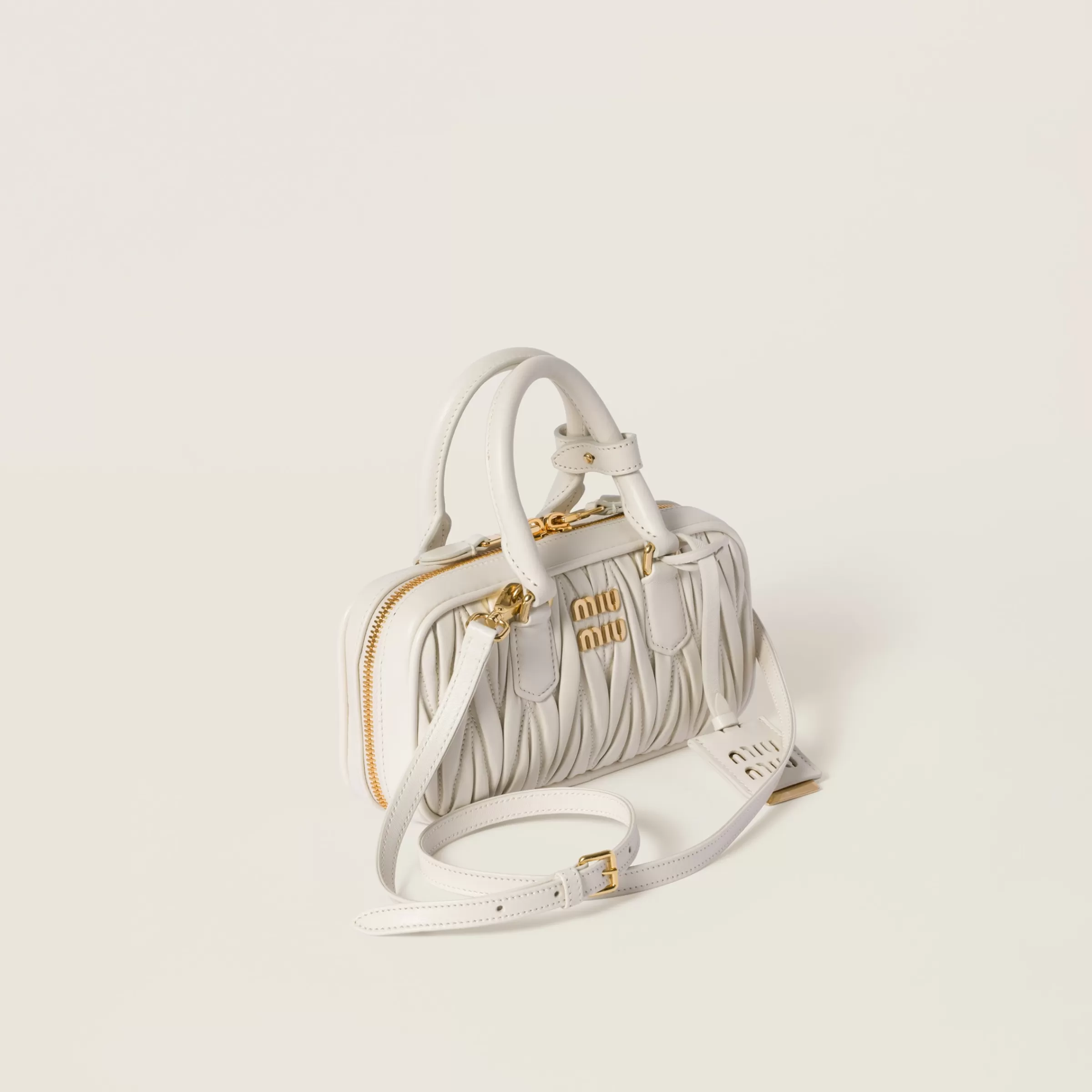 Arcadie matelassé nappa leather mini-bag>Miu Miu Shop