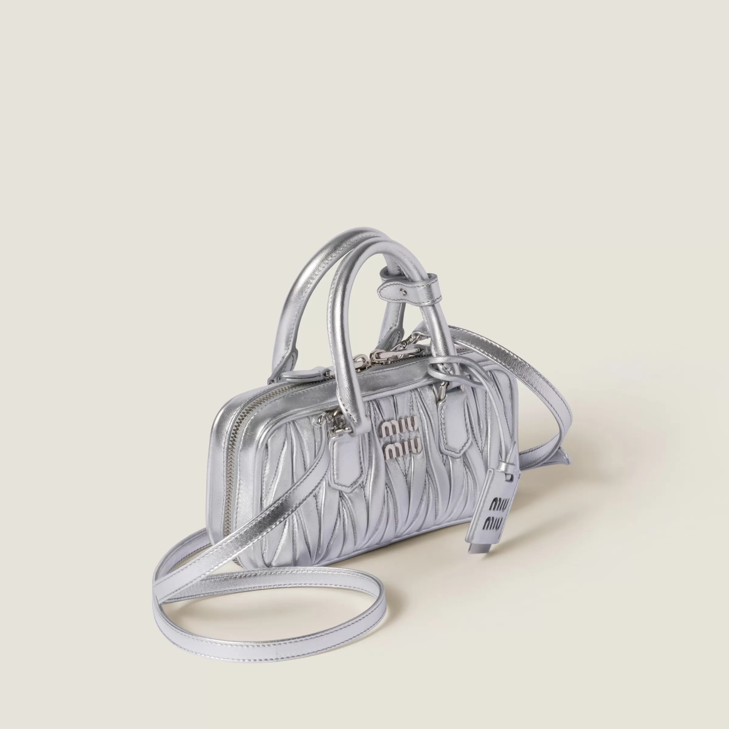 Arcadie matelassé nappa leather mini-bag>Miu Miu Discount