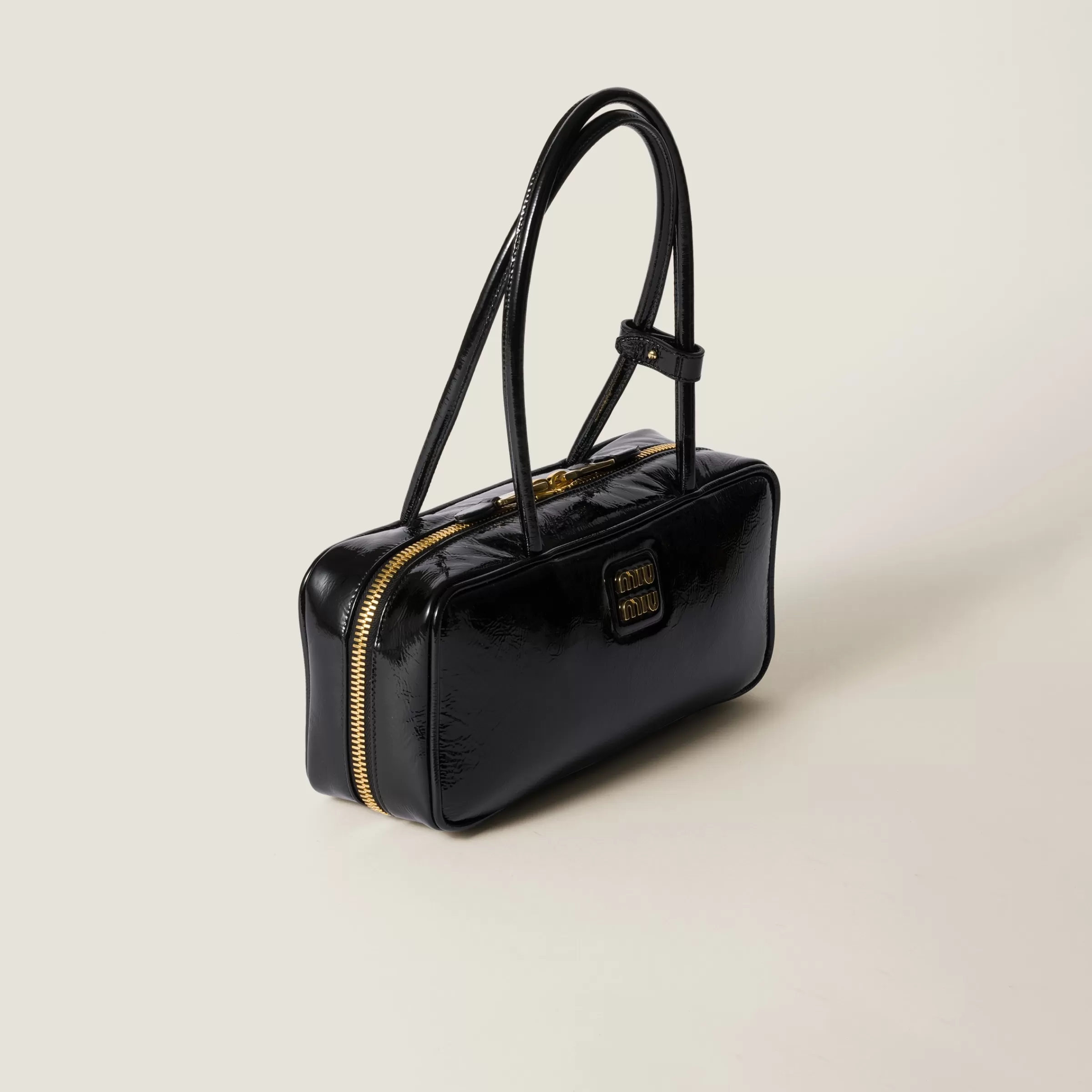 Beau naplak patent leather bag>Miu Miu Best