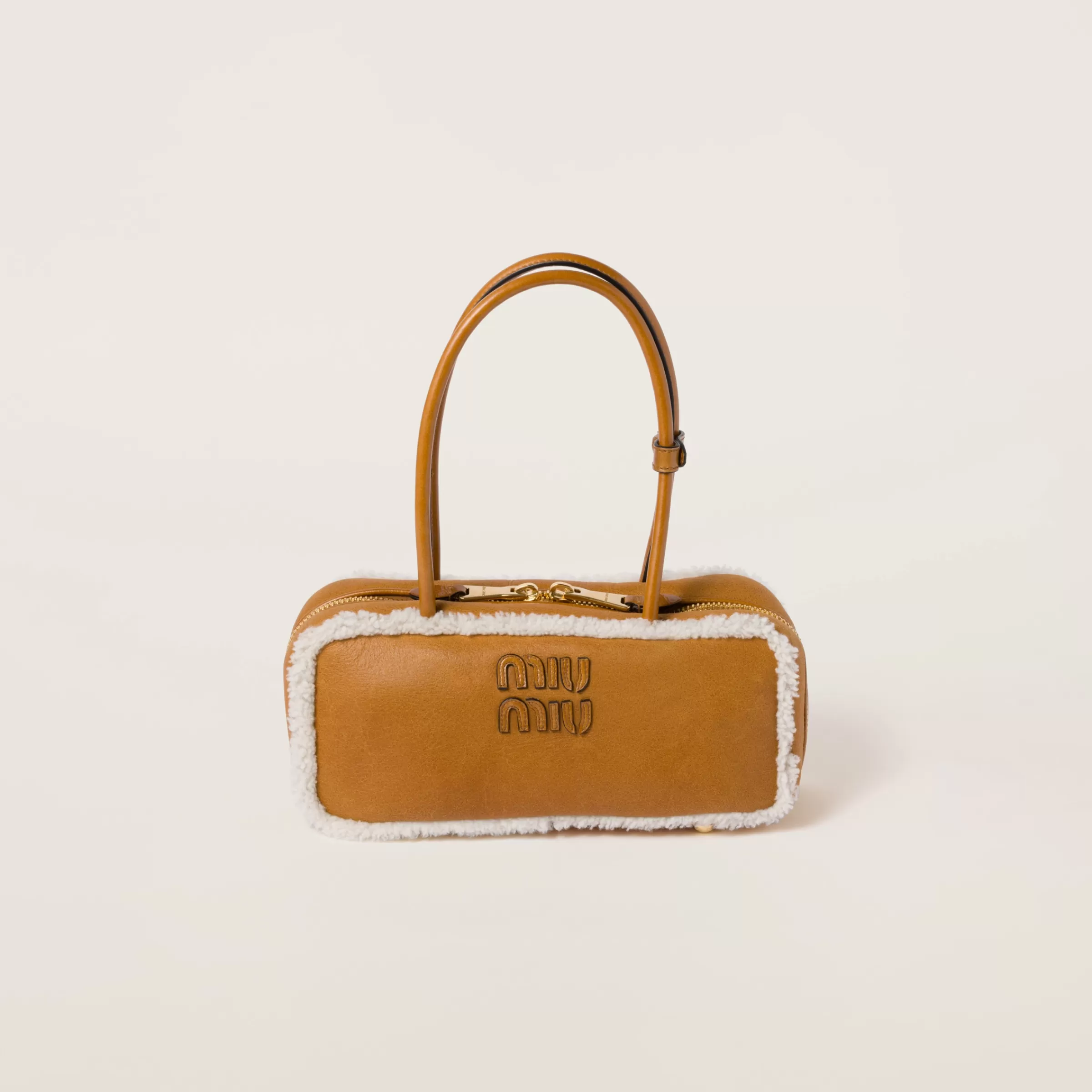 Beau shearling top-handle bag>Miu Miu New