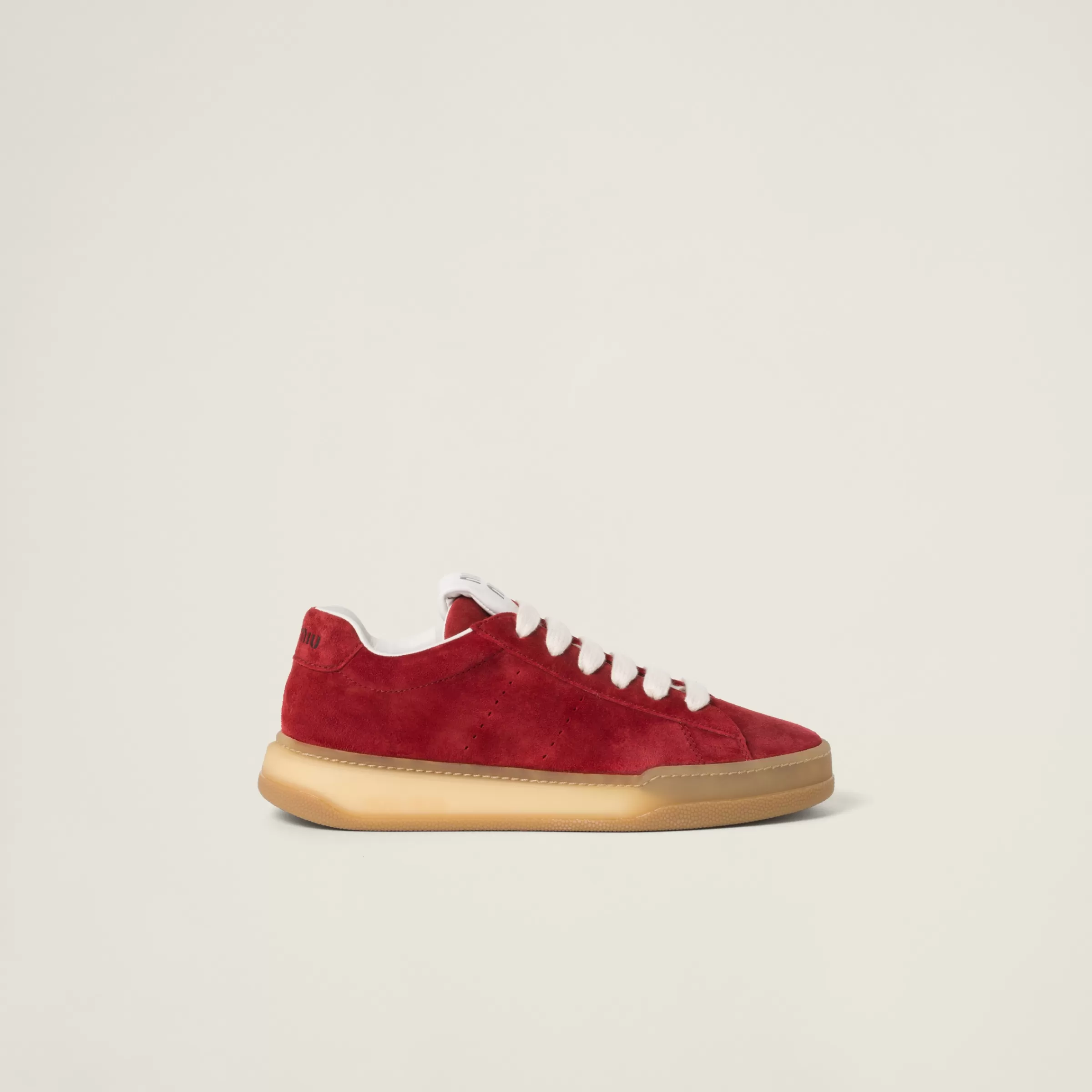 Bleached suede sneakers>Miu Miu Outlet