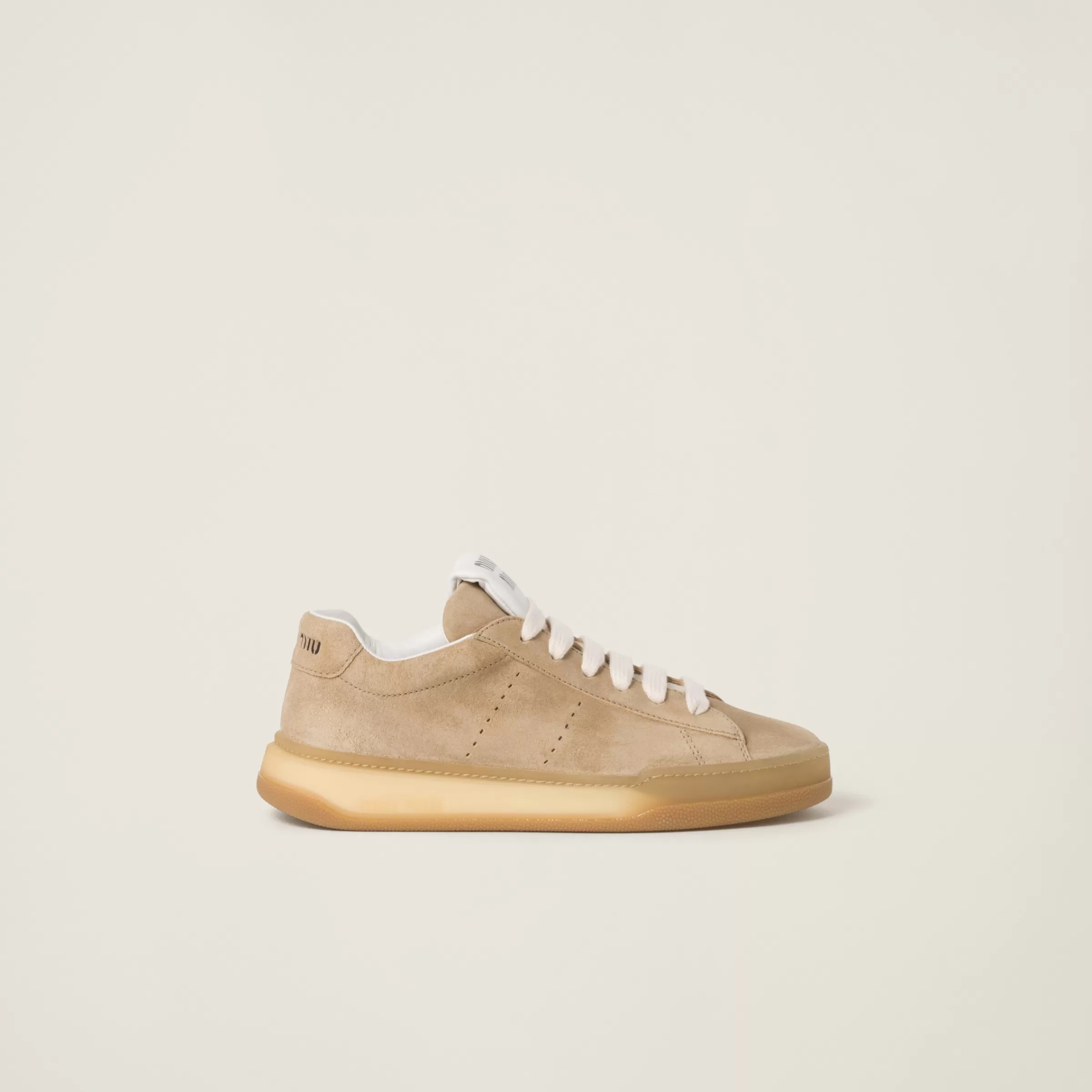 Bleached suede sneakers>Miu Miu Shop