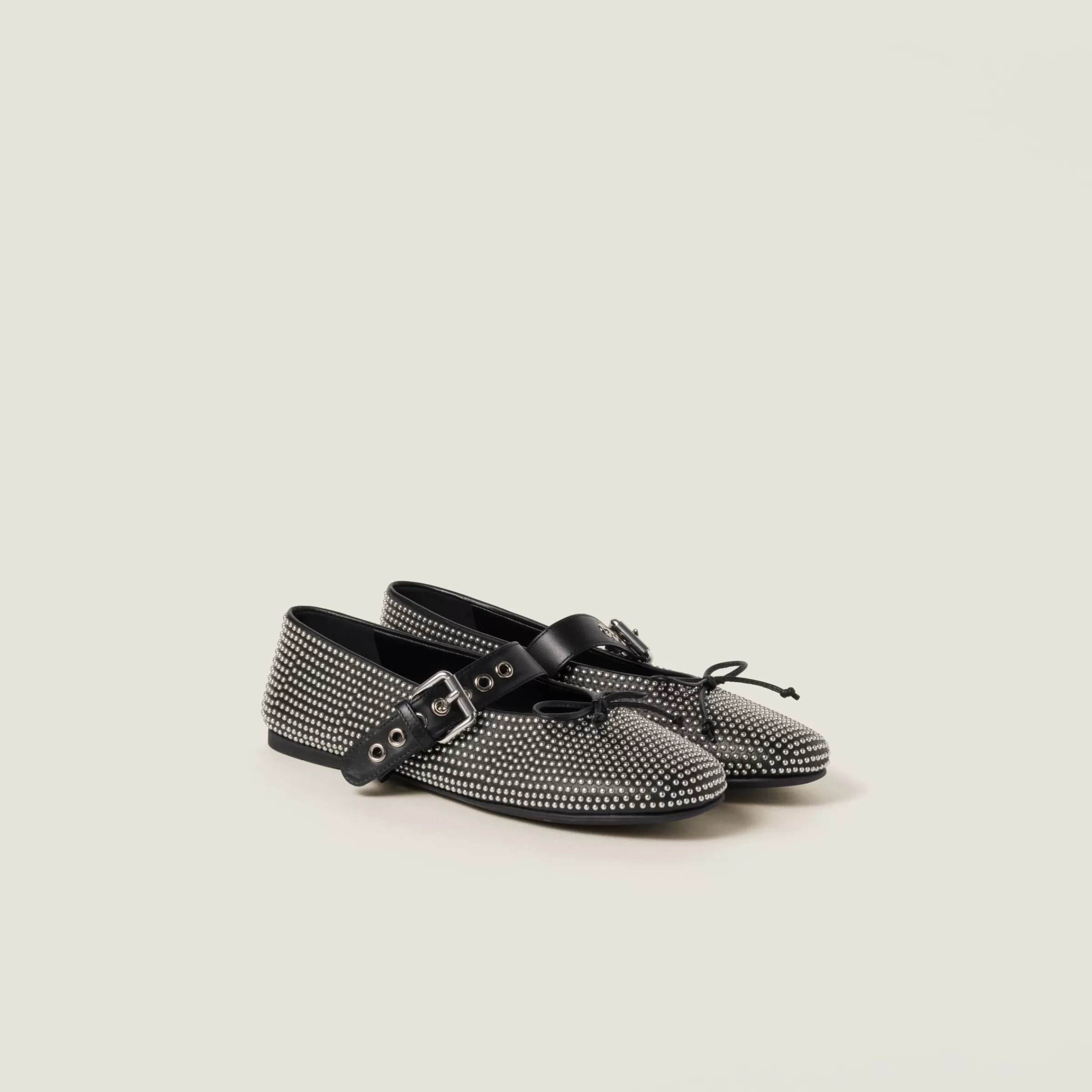 Calf leather ballerina flats>Miu Miu Cheap