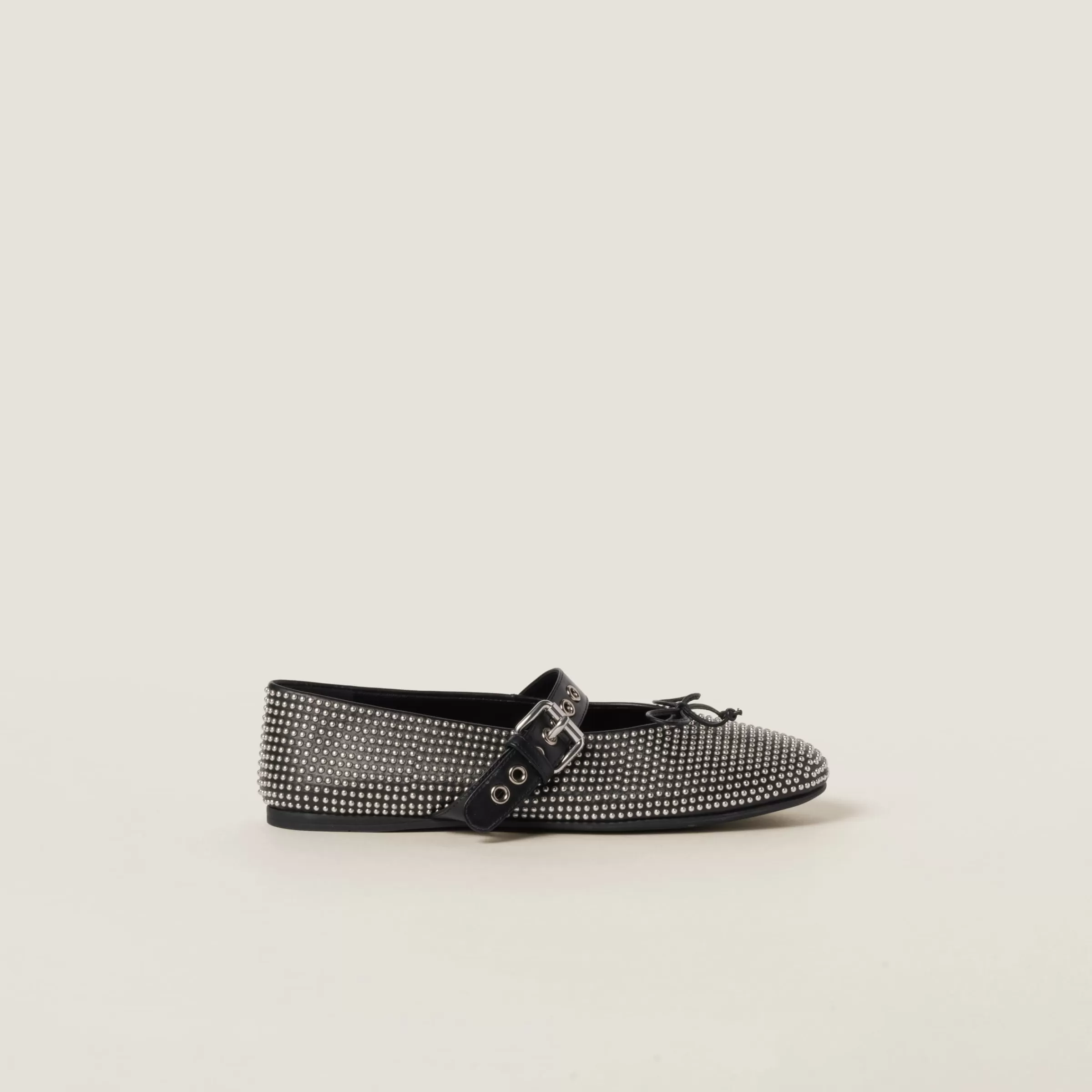 Calf leather ballerina flats>Miu Miu Cheap