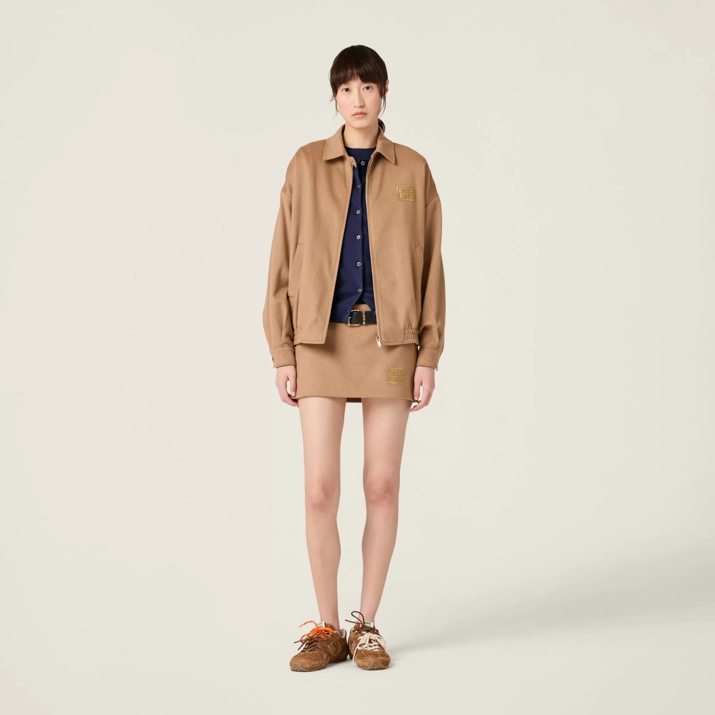 Camel-hair blouson>Miu Miu Best Sale