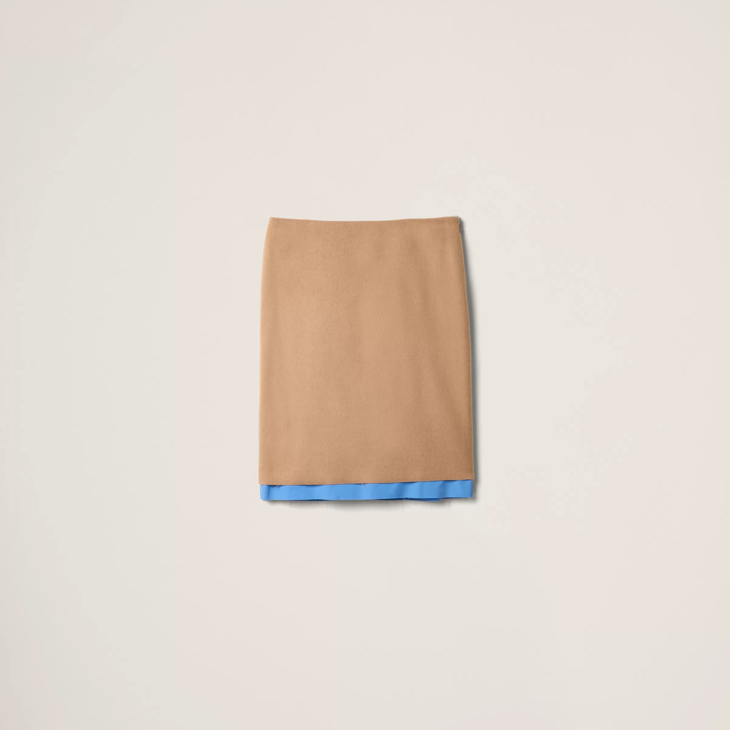 Camel-hair midi-skirt>Miu Miu Cheap