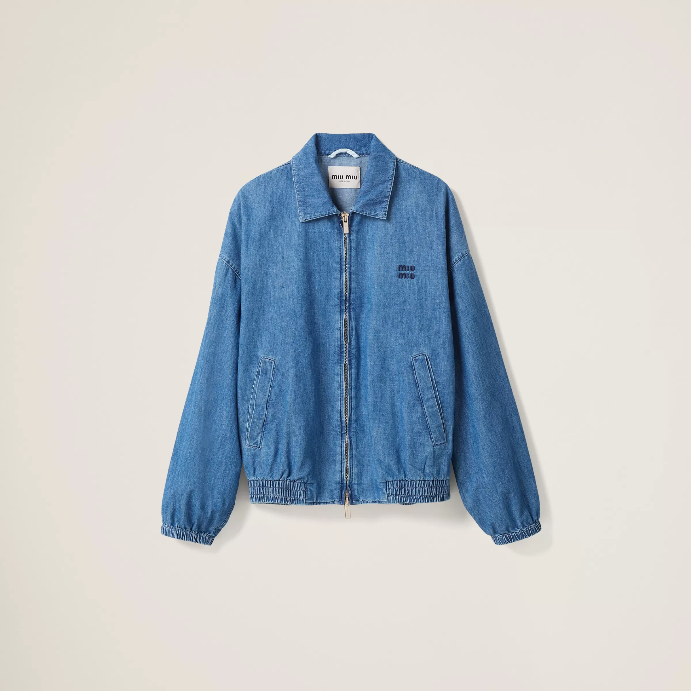 Chambray blouson jacket>Miu Miu Cheap