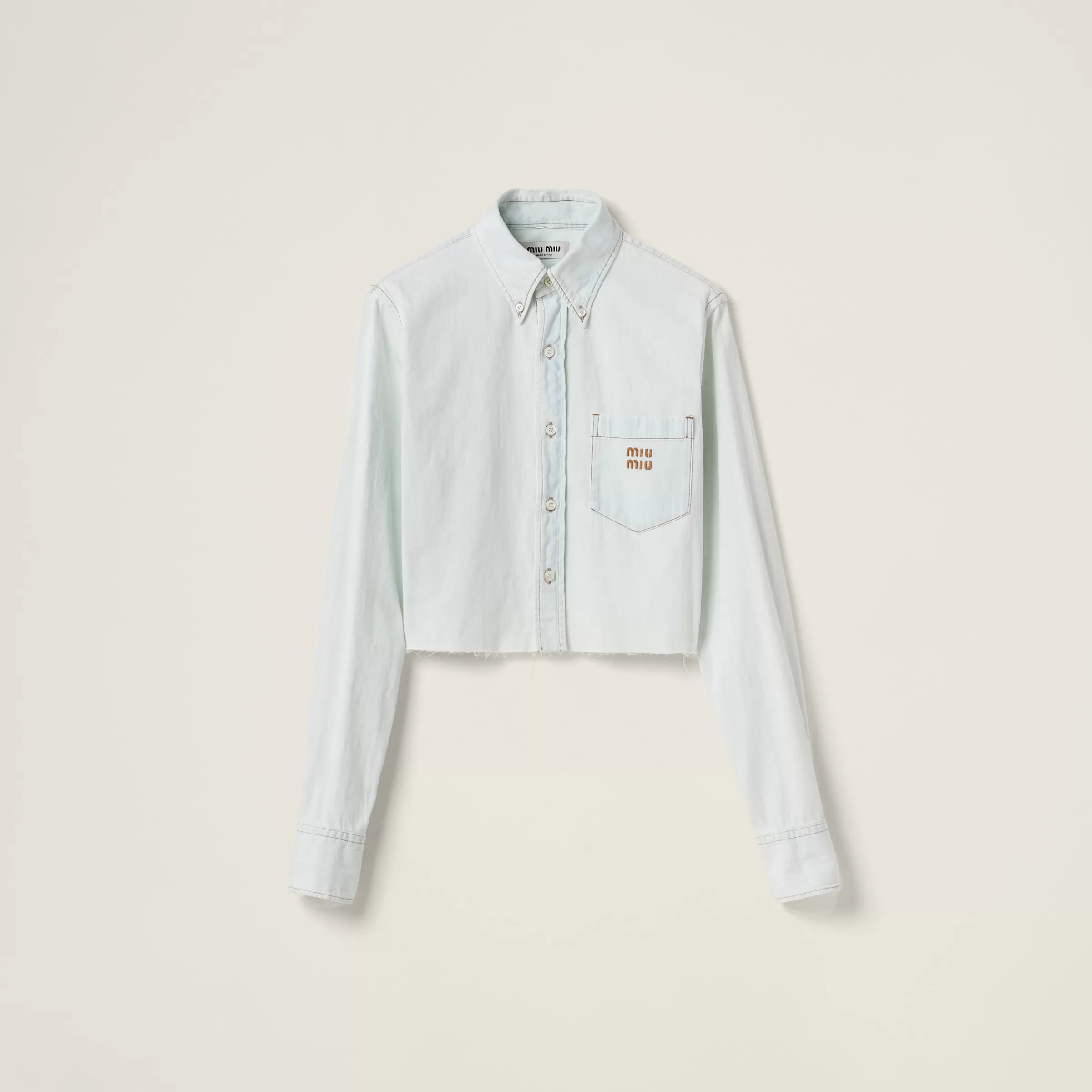 Chambray denim shirt>Miu Miu Online