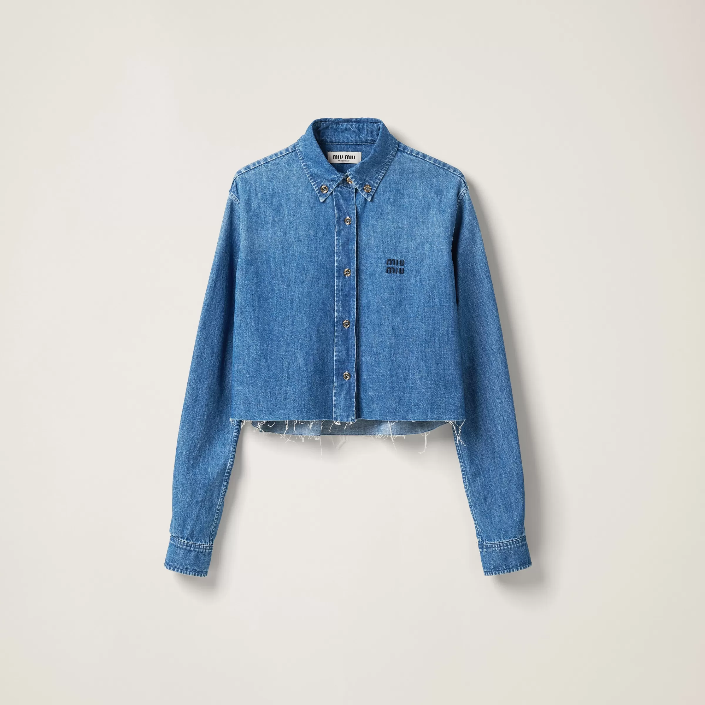 Chambray shirt>Miu Miu Flash Sale