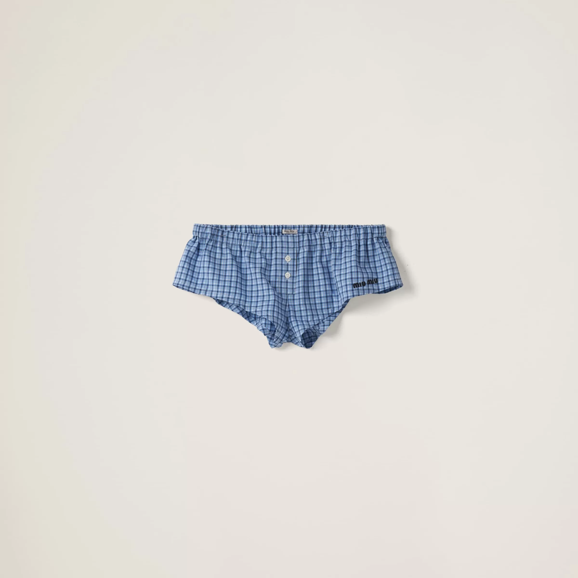 Checked boxer shorts>Miu Miu Best