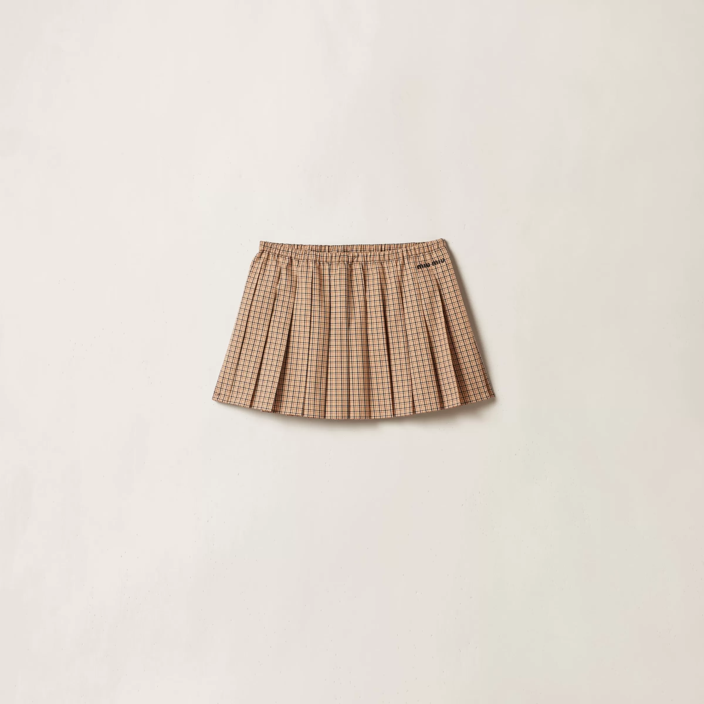 Checked miniskirt>Miu Miu Hot