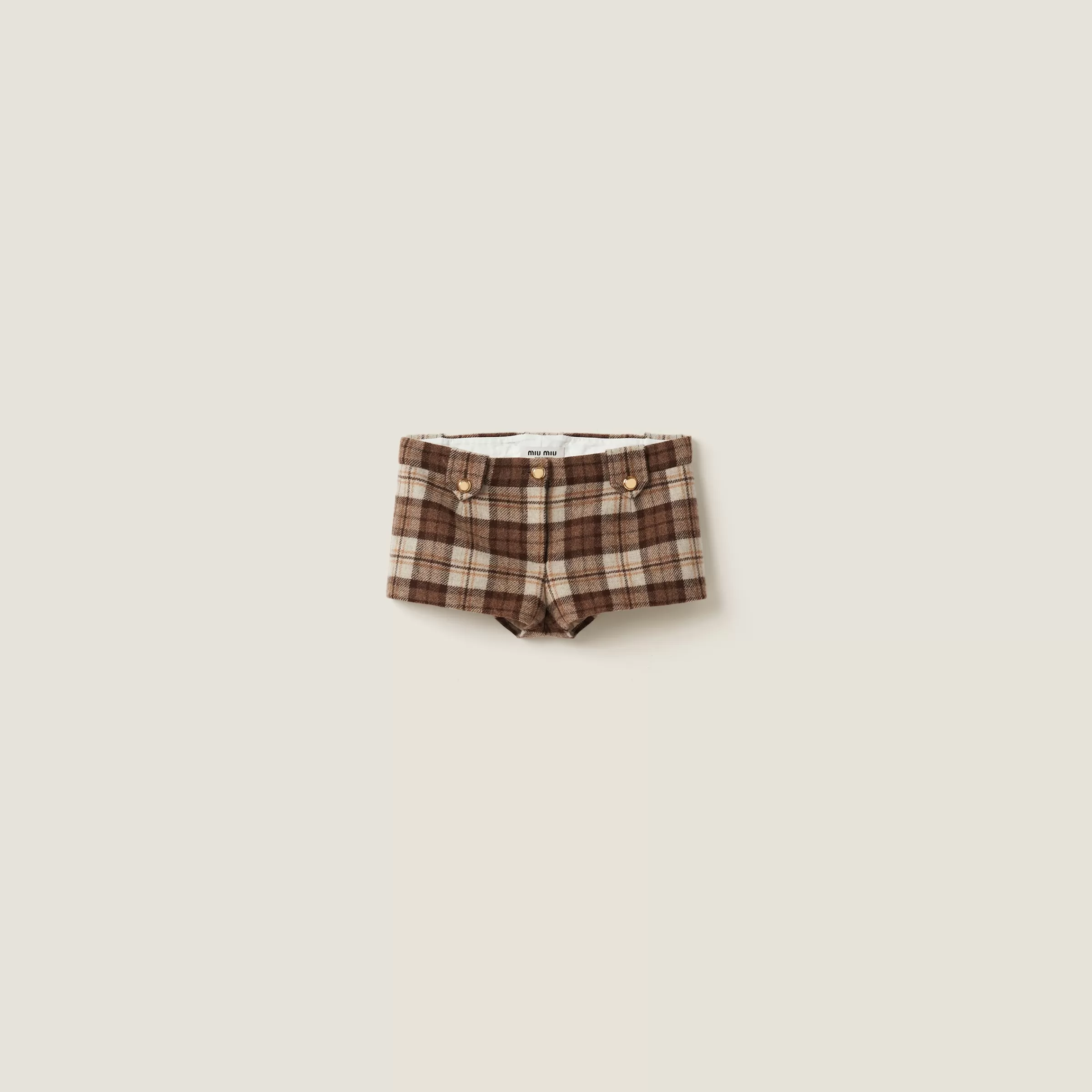 Checked shorts>Miu Miu New