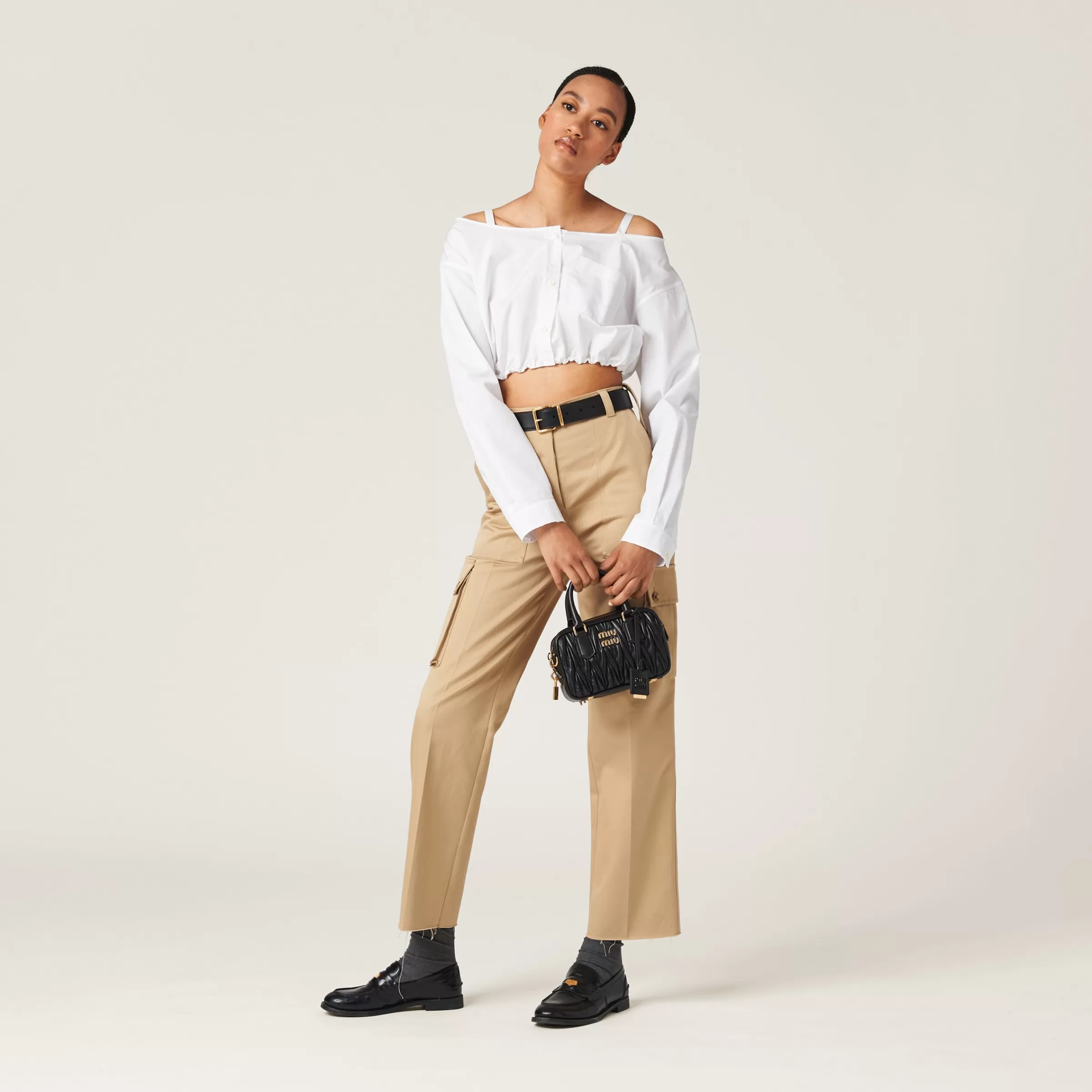 Chino pants>Miu Miu Online