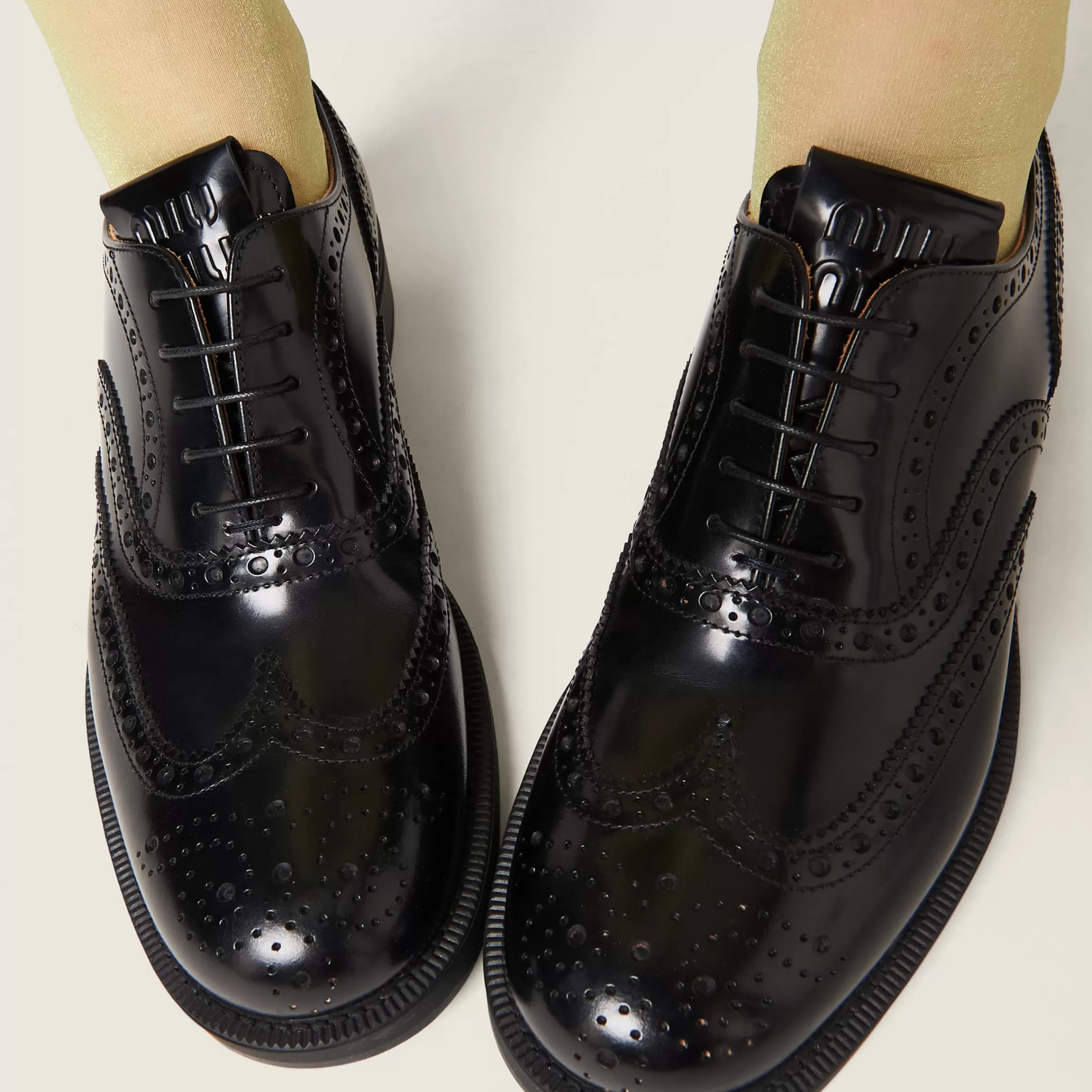 Church's X Brushed Leather Oxford Brogue Shoes>Miu Miu Shop