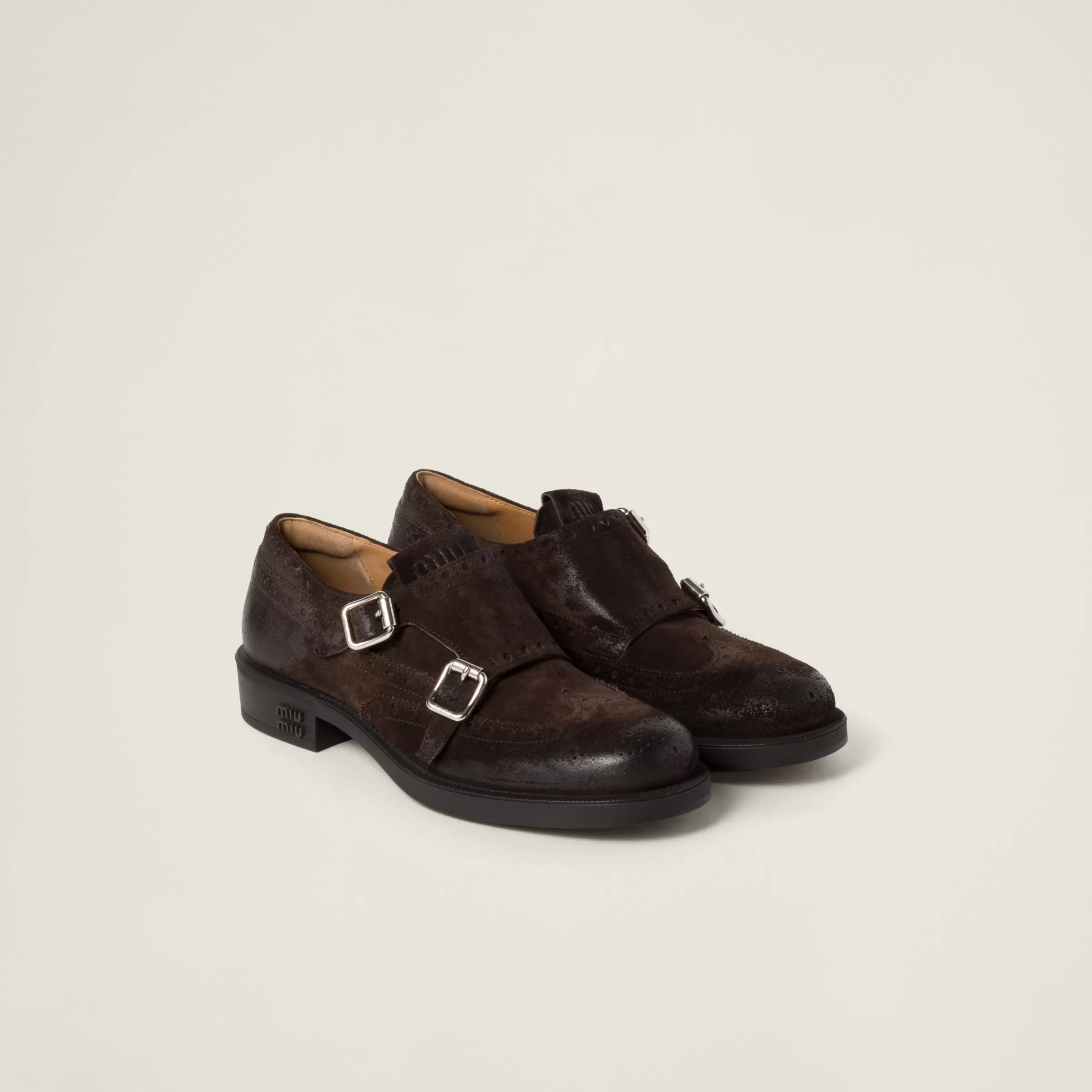 Church's X suede monk strap brogues>Miu Miu New