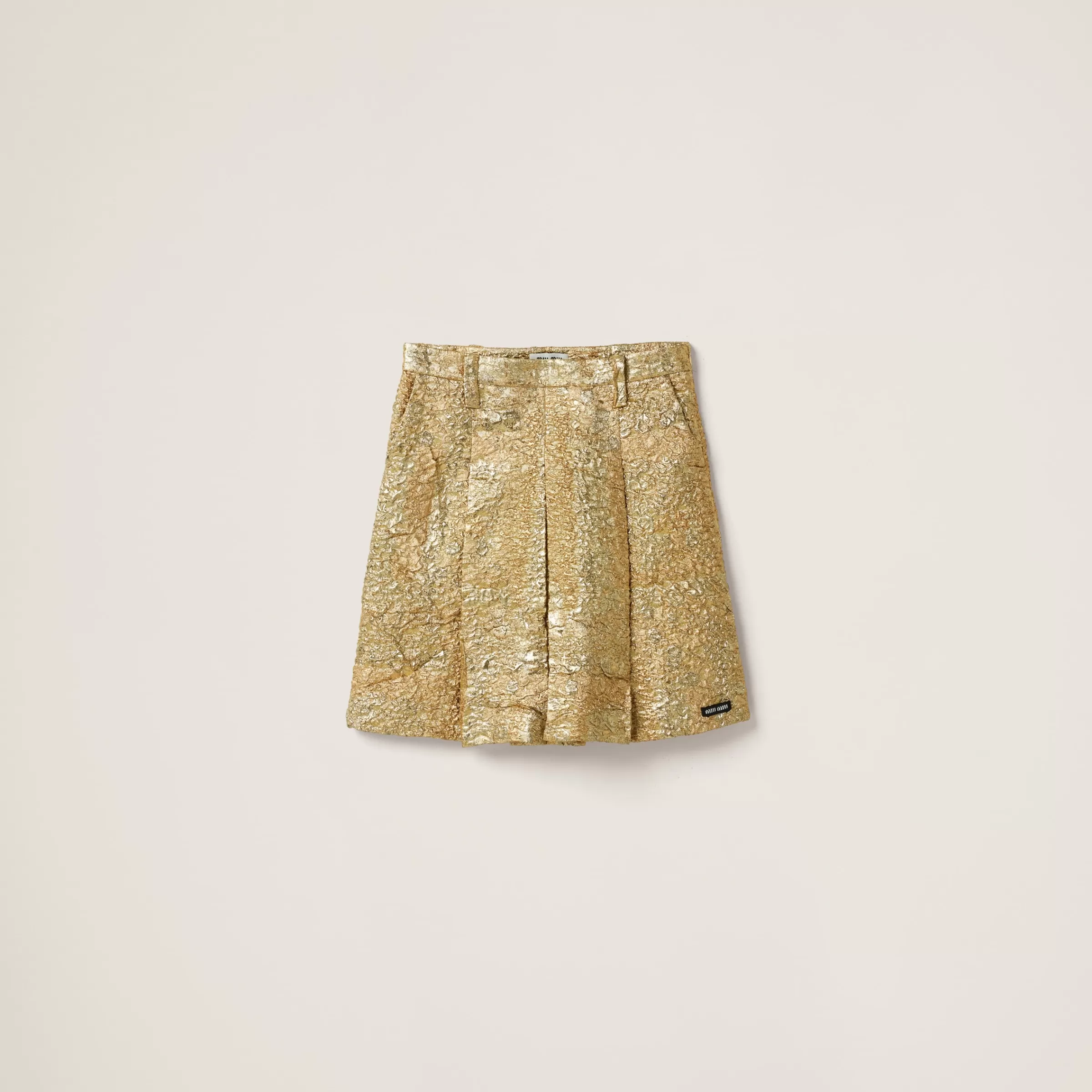 Cloquet lamé jacquard skirt>Miu Miu Best Sale