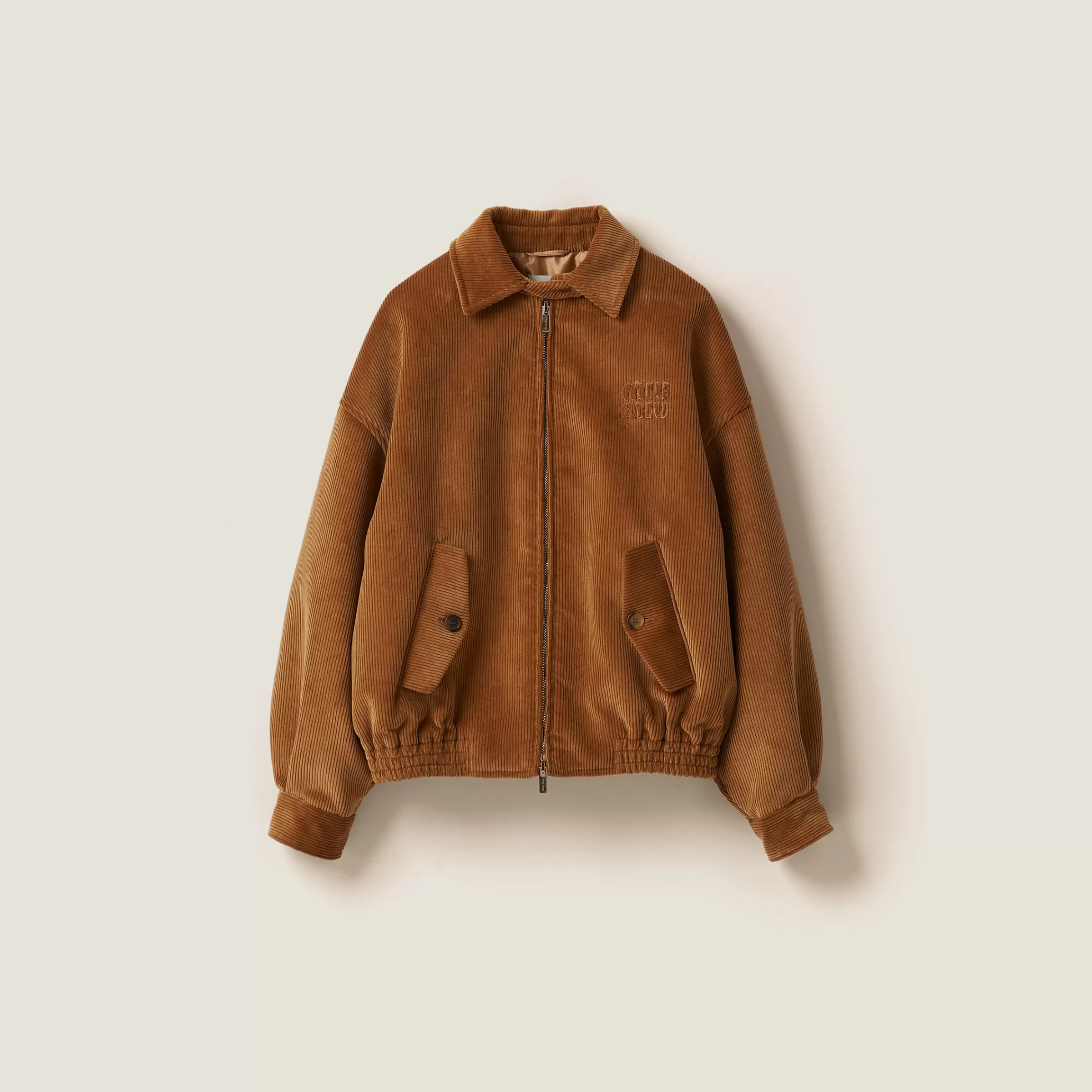 Corduroy blouson jacket>Miu Miu Hot