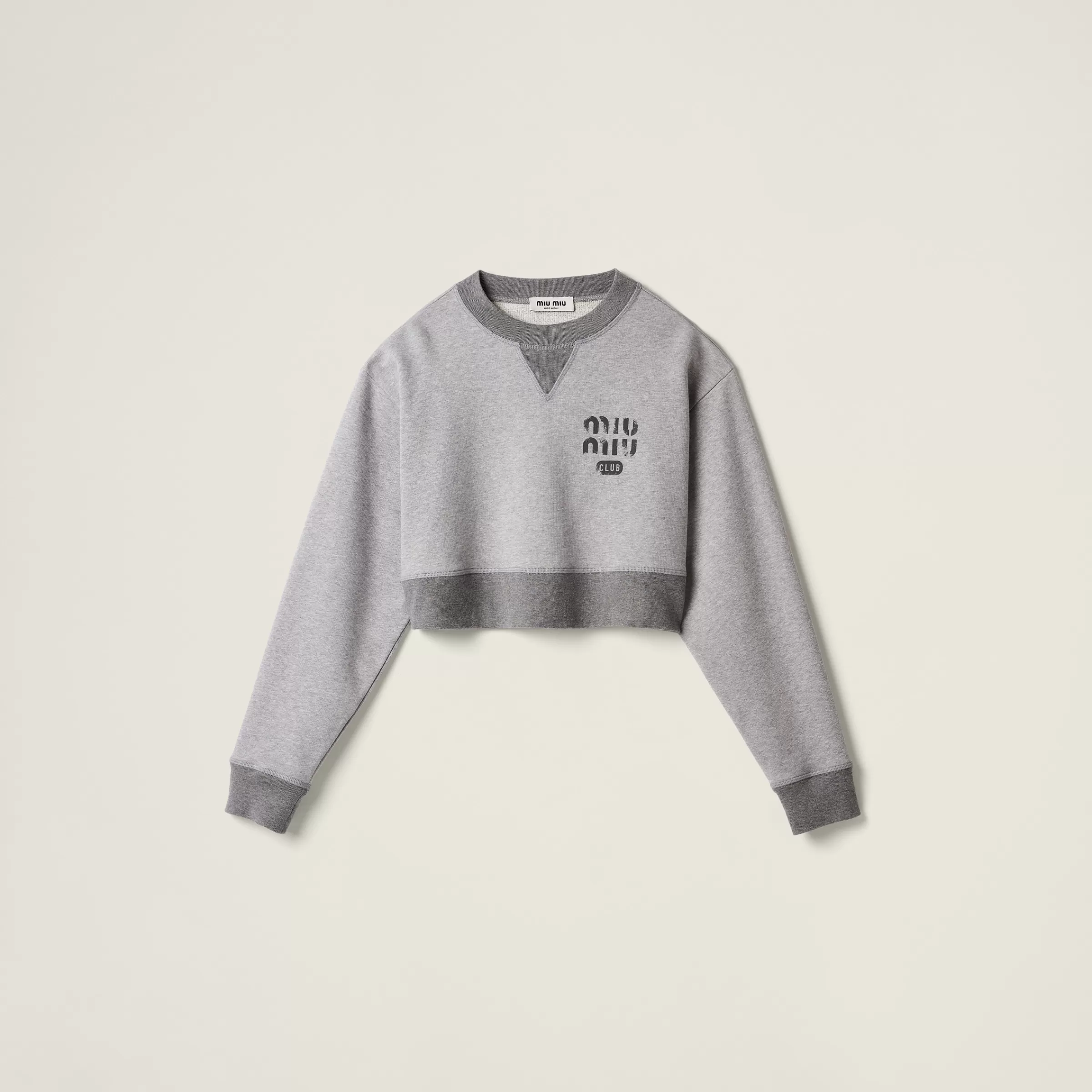 Cotton fleece sweatshirt>Miu Miu New