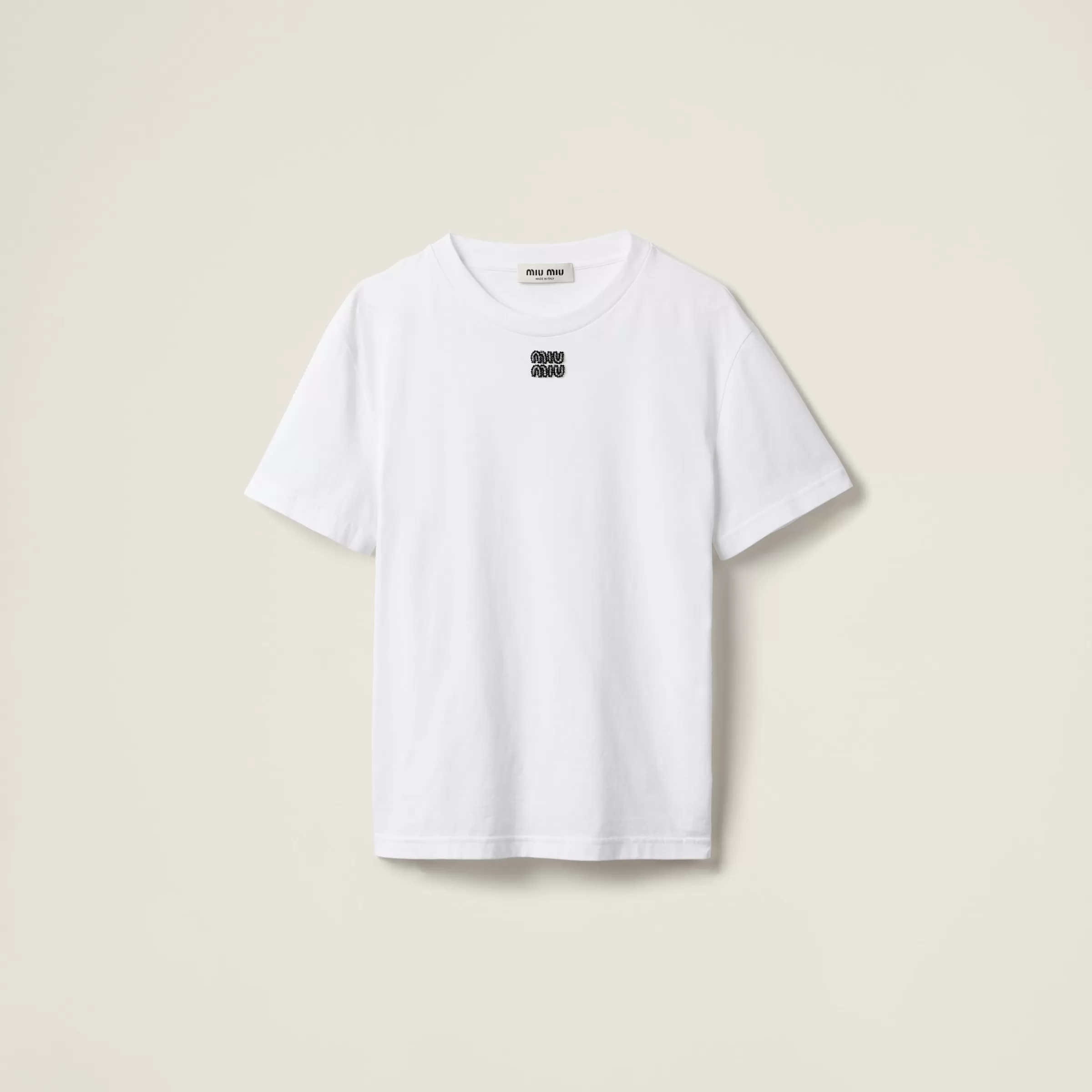 Cotton jersey T-shirt>Miu Miu Flash Sale