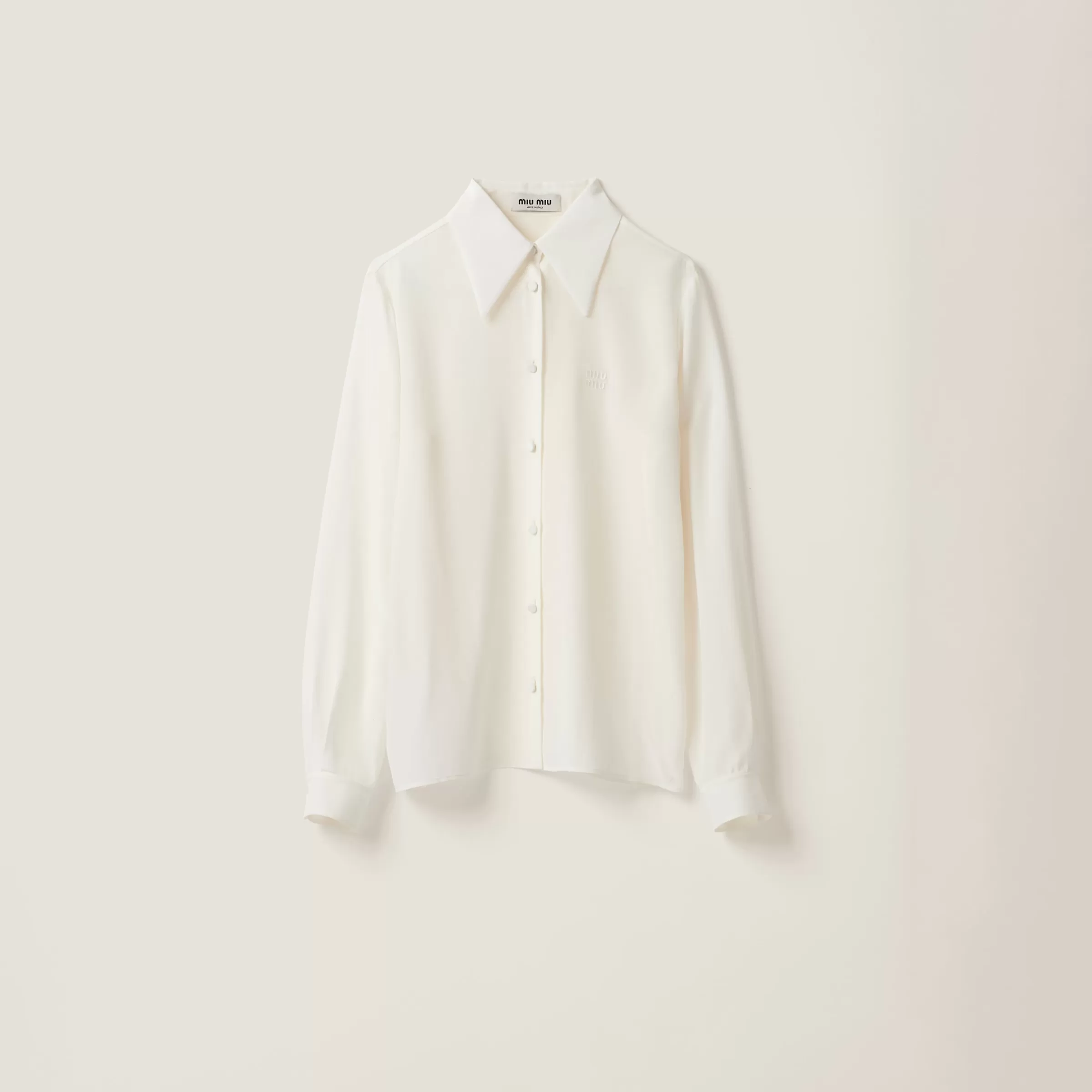 Crepe de chine shirt>Miu Miu Sale