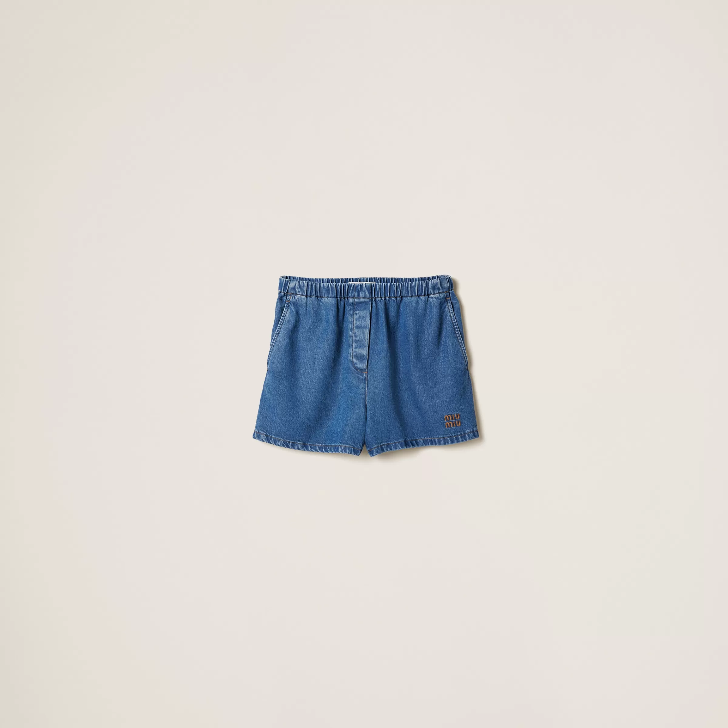 Denim Bermudas>Miu Miu Flash Sale