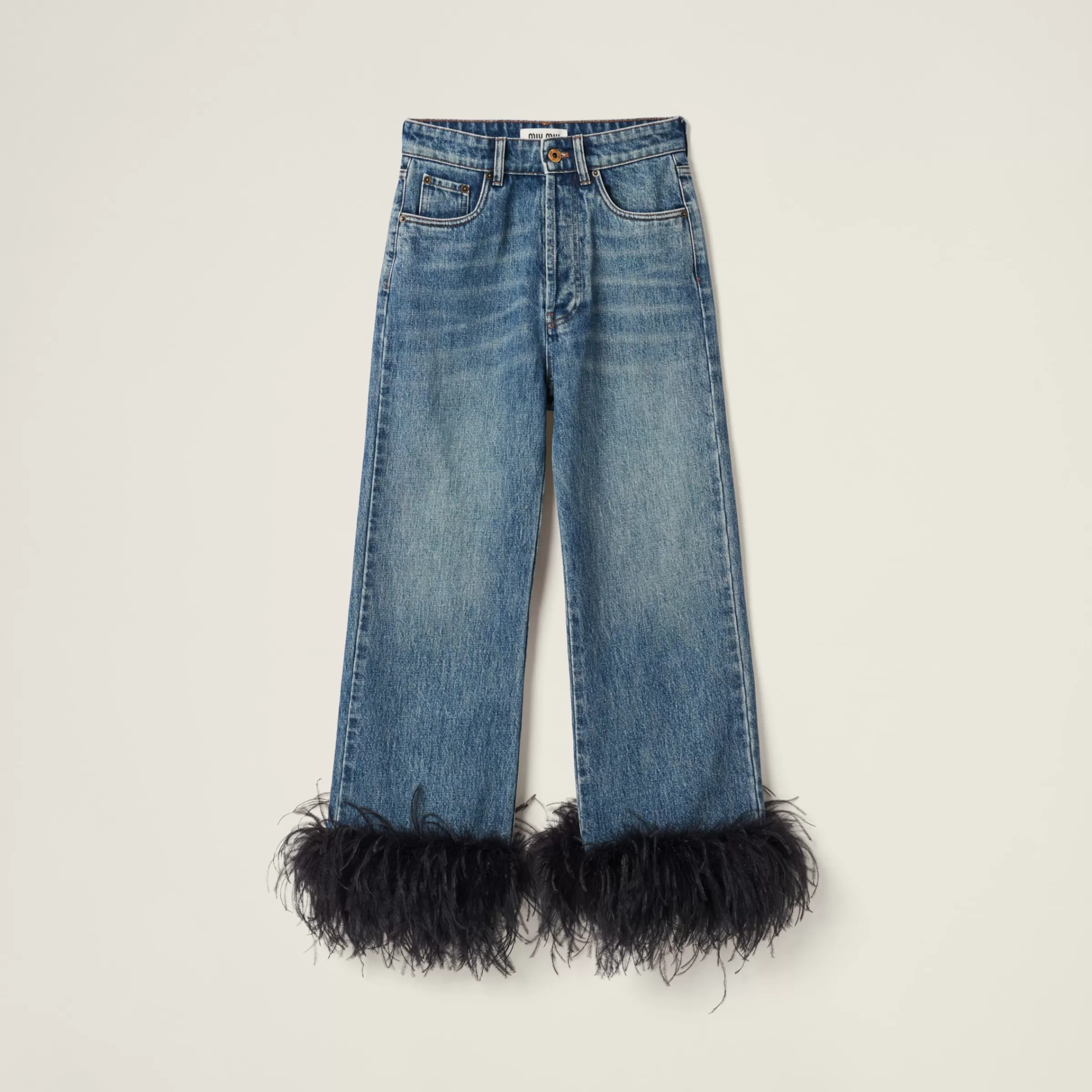 Denim jeans>Miu Miu Outlet