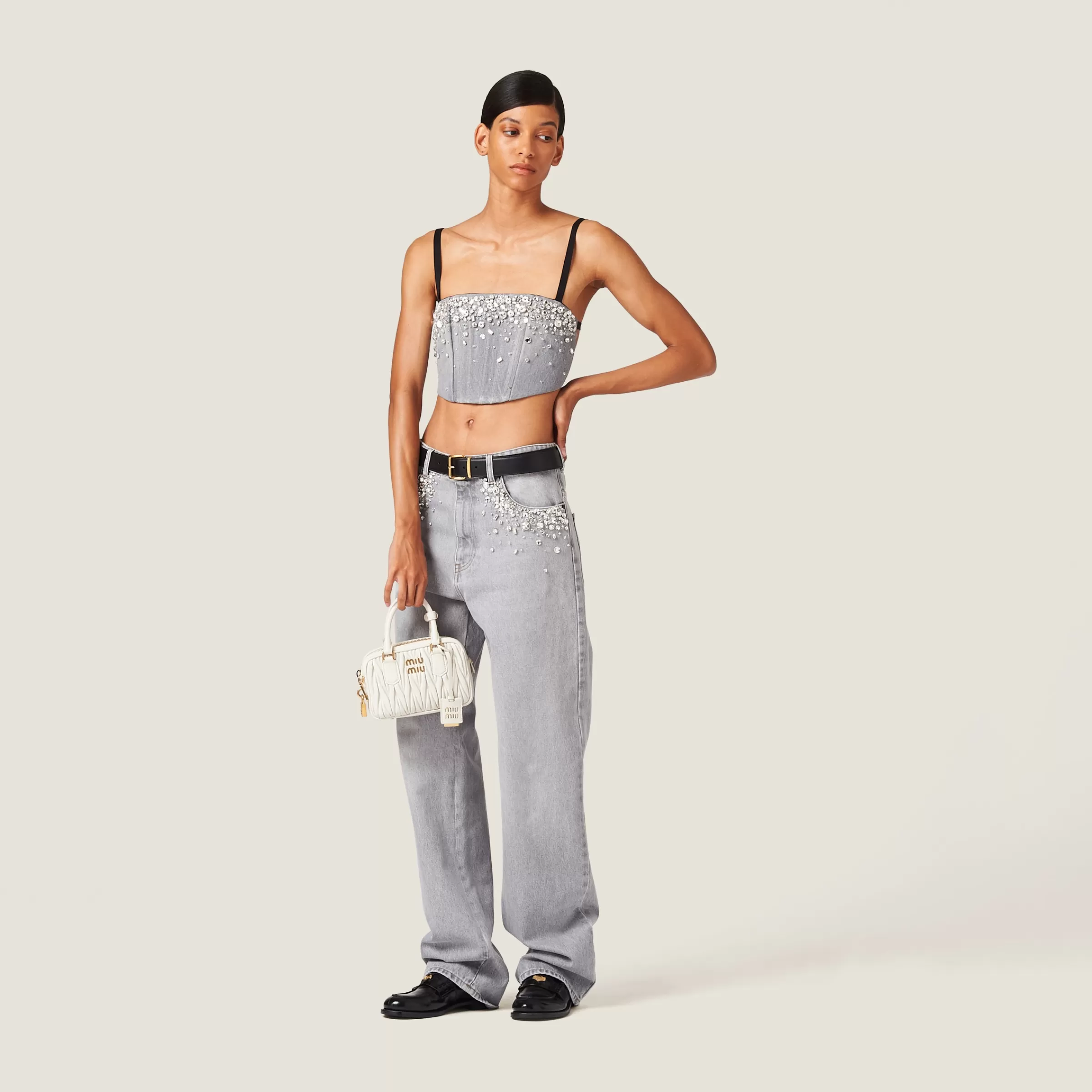 Denim pants>Miu Miu Flash Sale