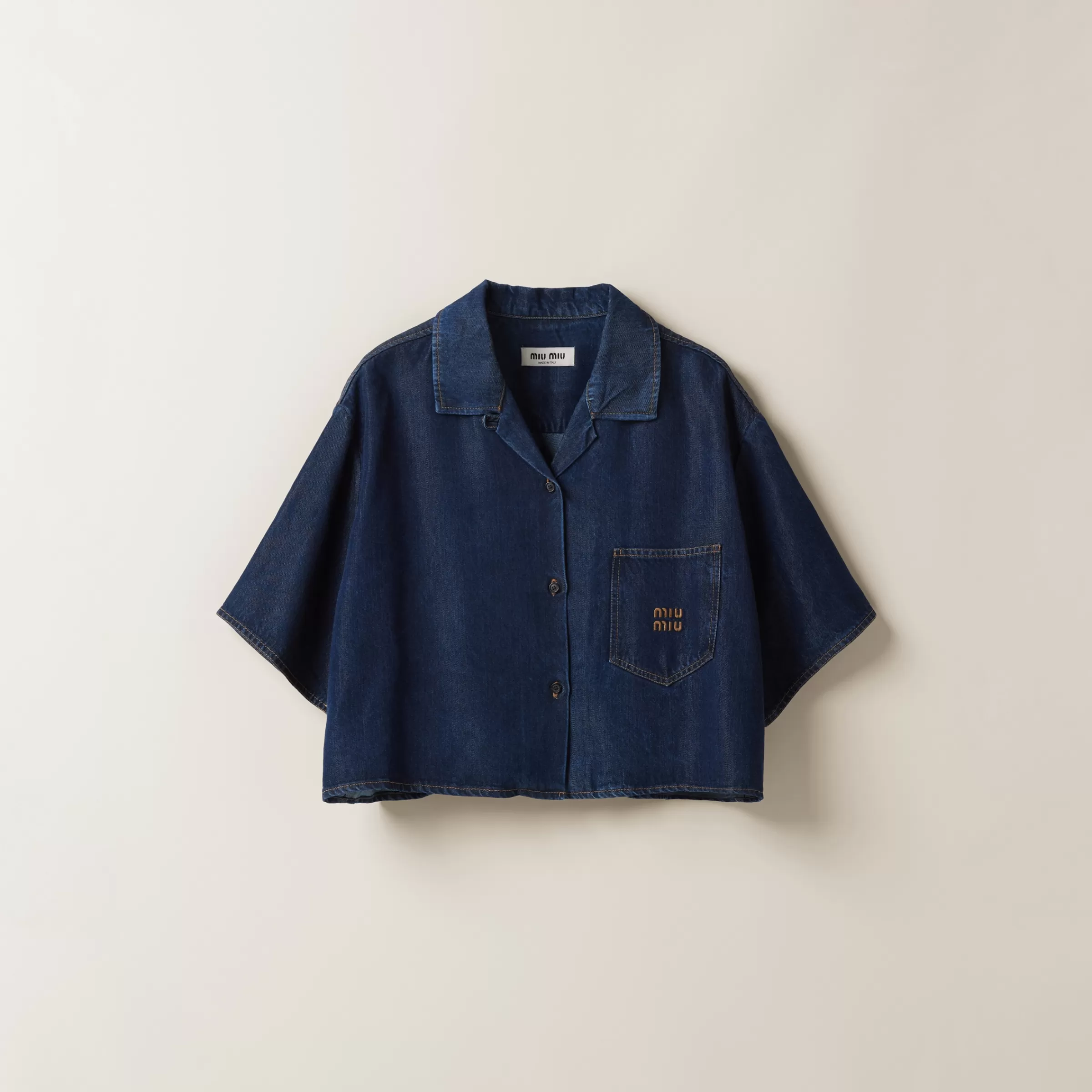 Denim shirt>Miu Miu Shop