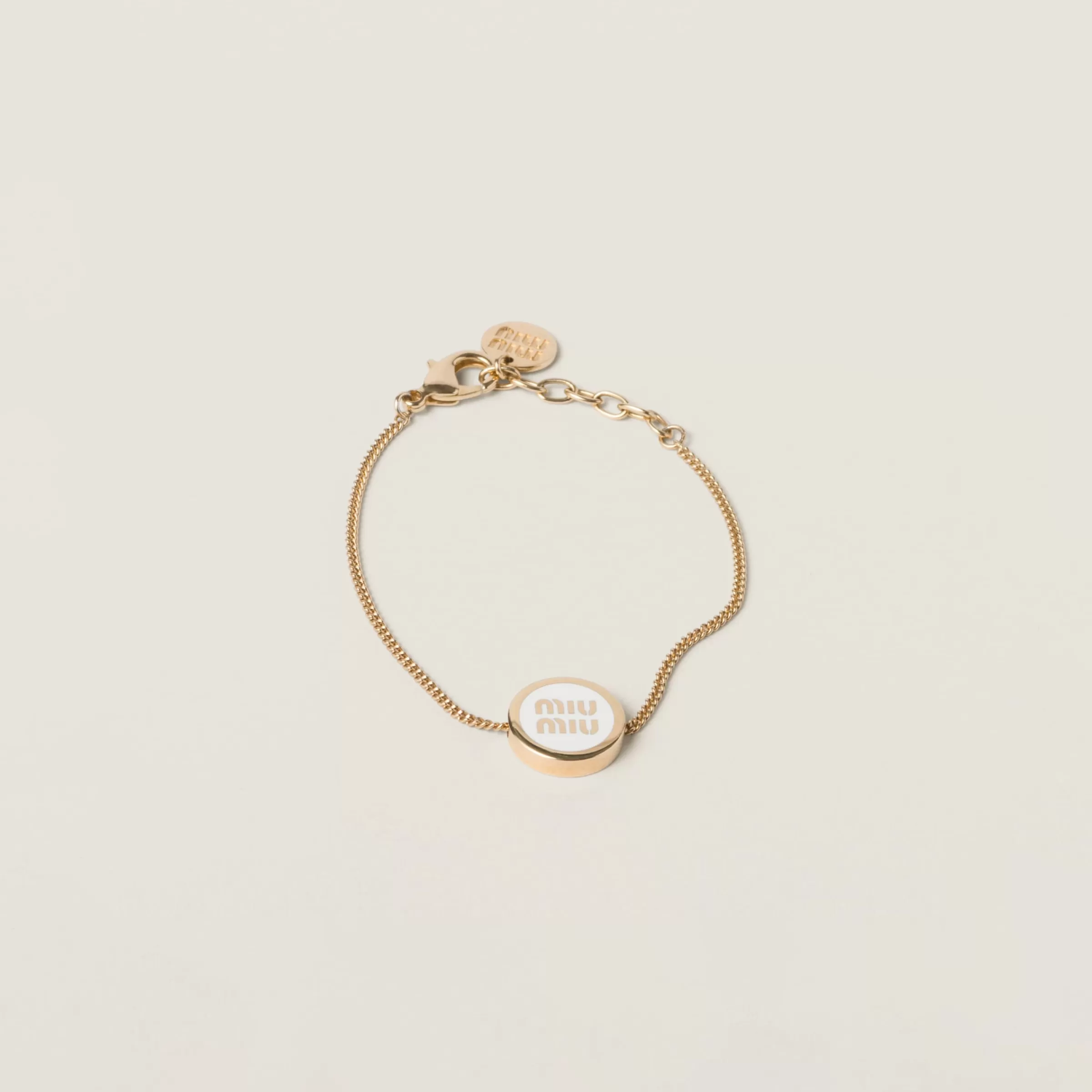 Enameled metal bracelet>Miu Miu Store