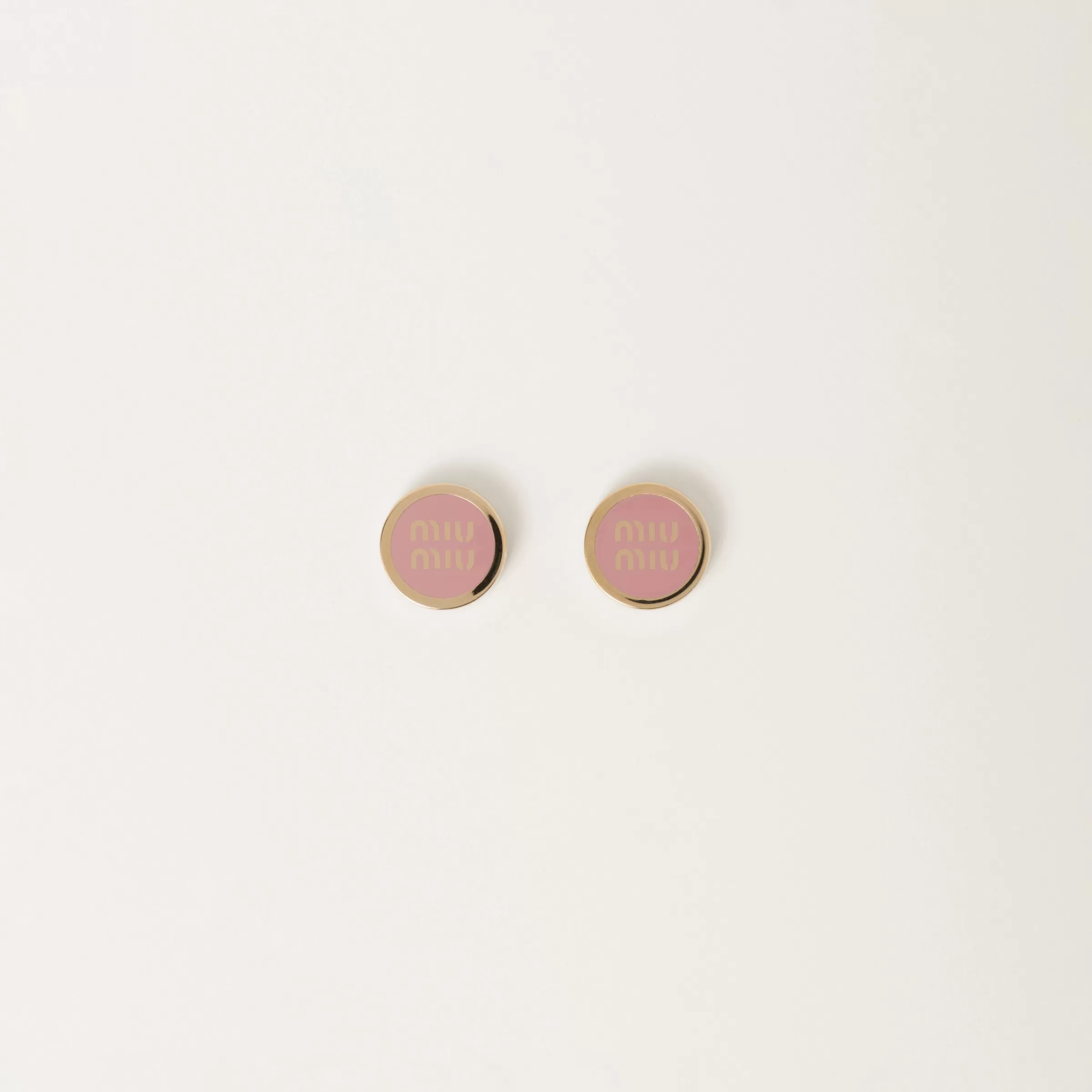 Enameled metal earrings>Miu Miu Hot