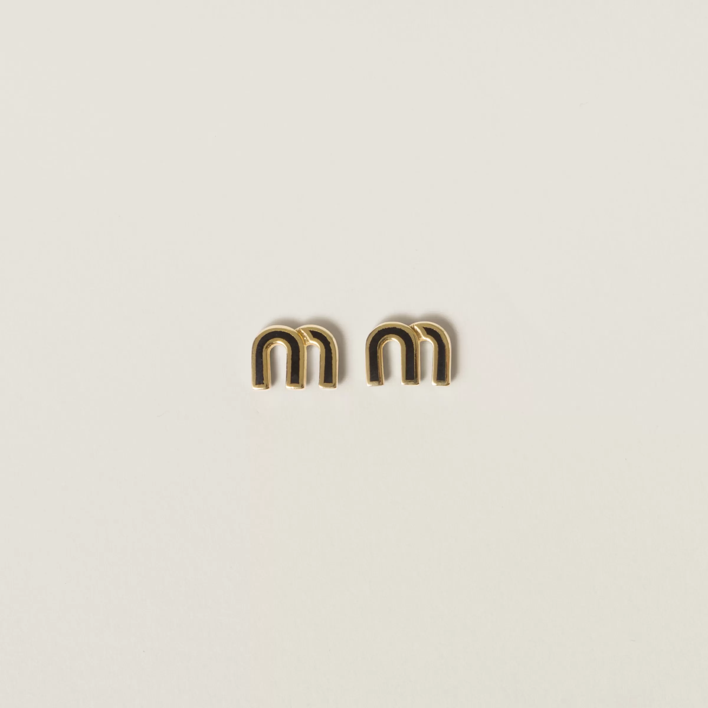 Enameled metal earrings>Miu Miu Online