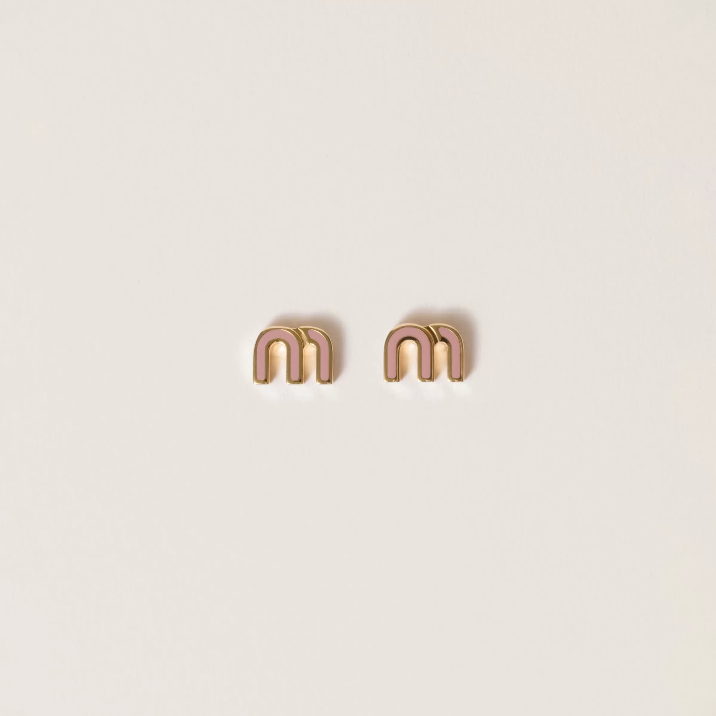 Enameled metal earrings>Miu Miu Sale