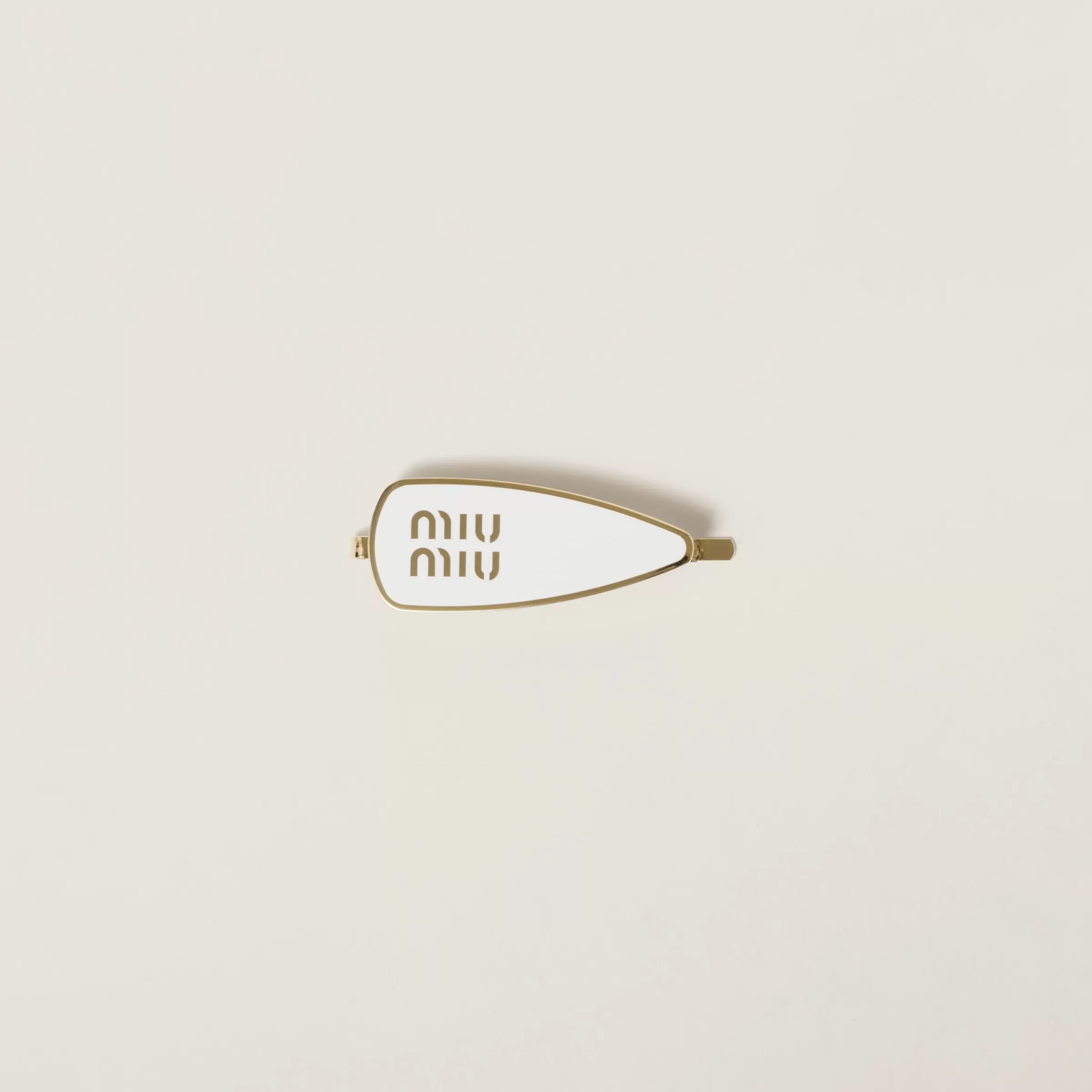 Enameled metal hair clip>Miu Miu Clearance