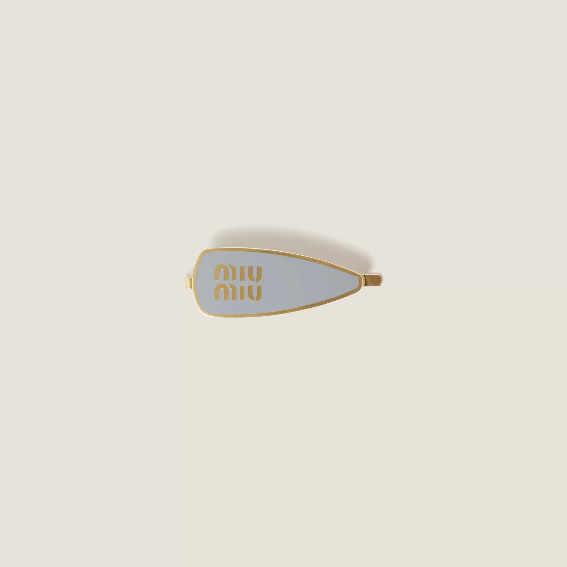 Enameled metal hair clip>Miu Miu Discount