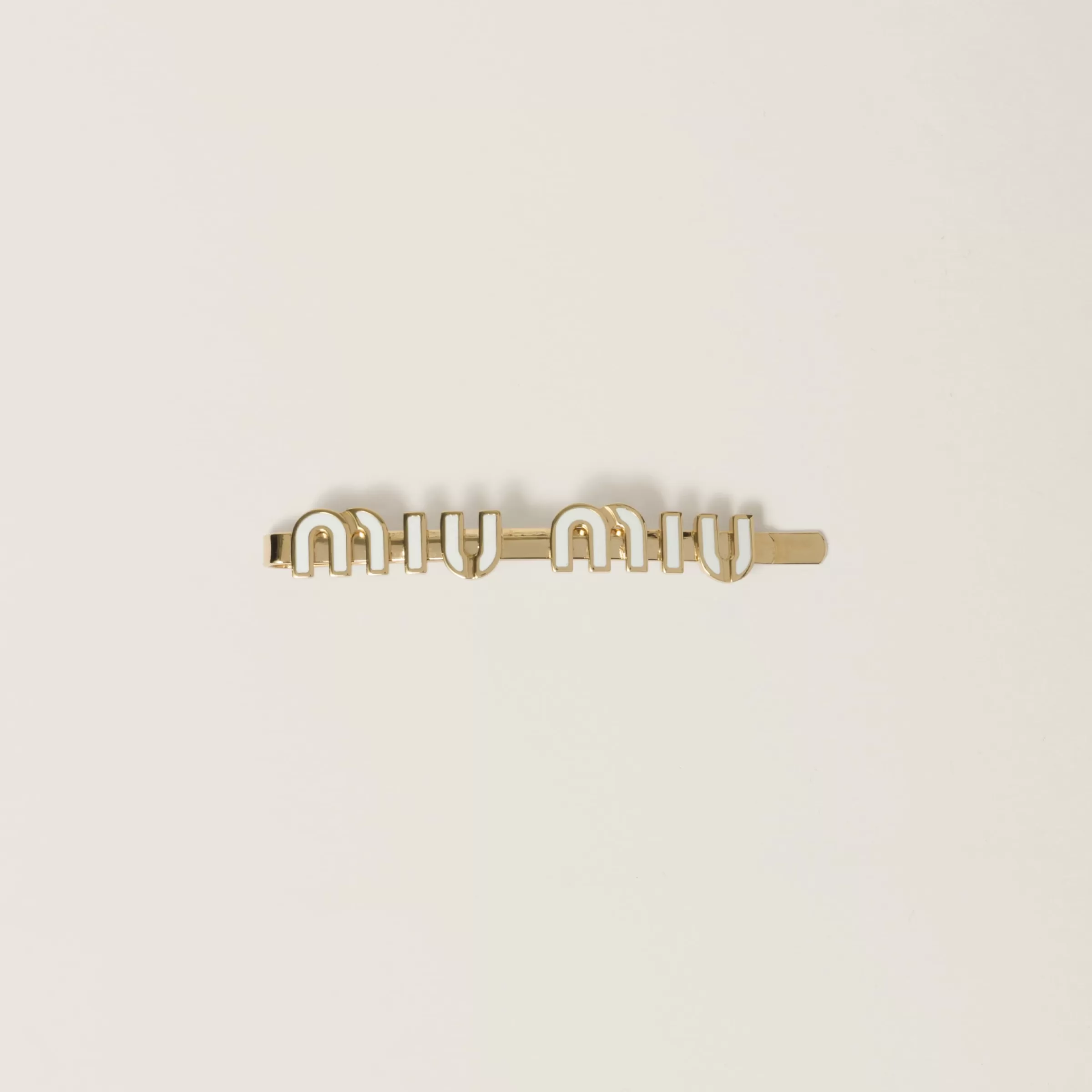 Enameled metal hair clip>Miu Miu Discount