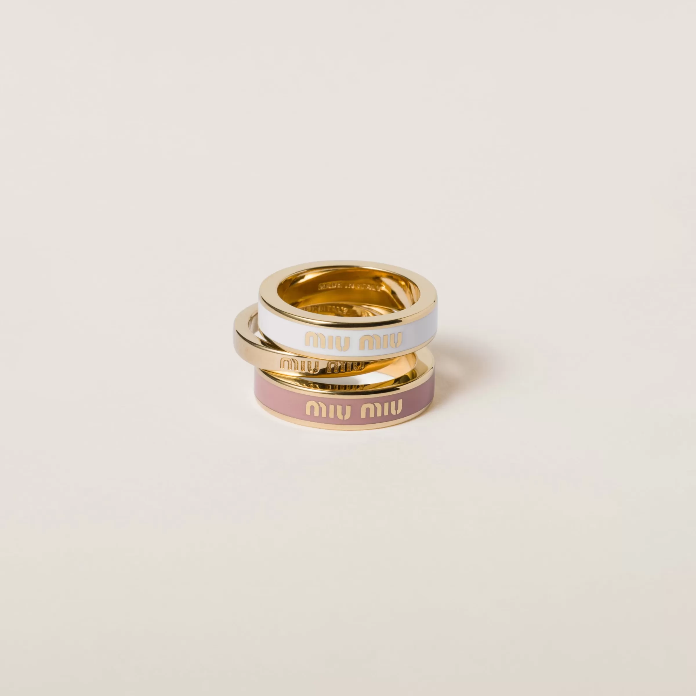 Enameled metal rings>Miu Miu Clearance