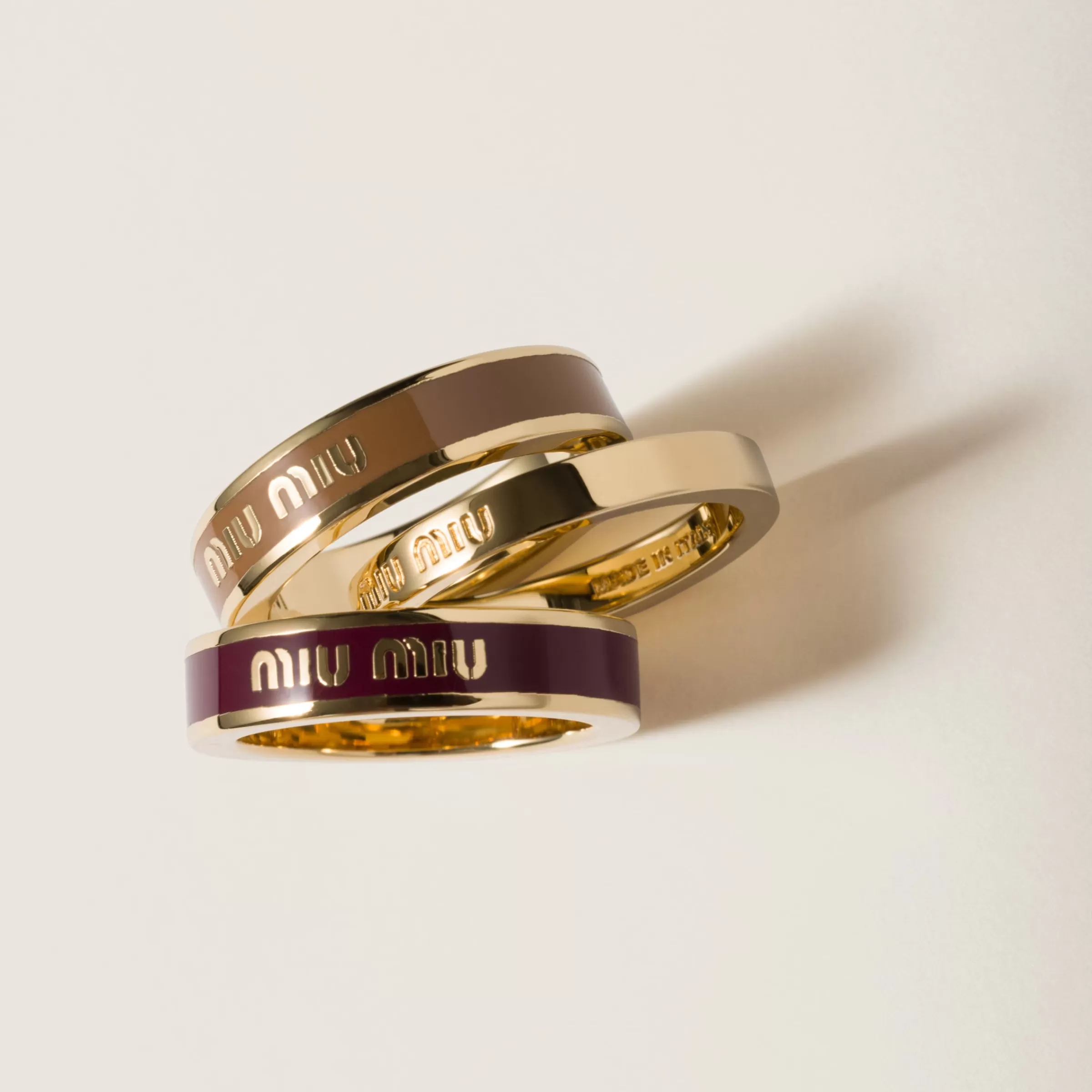 Enameled metal rings>Miu Miu Clearance