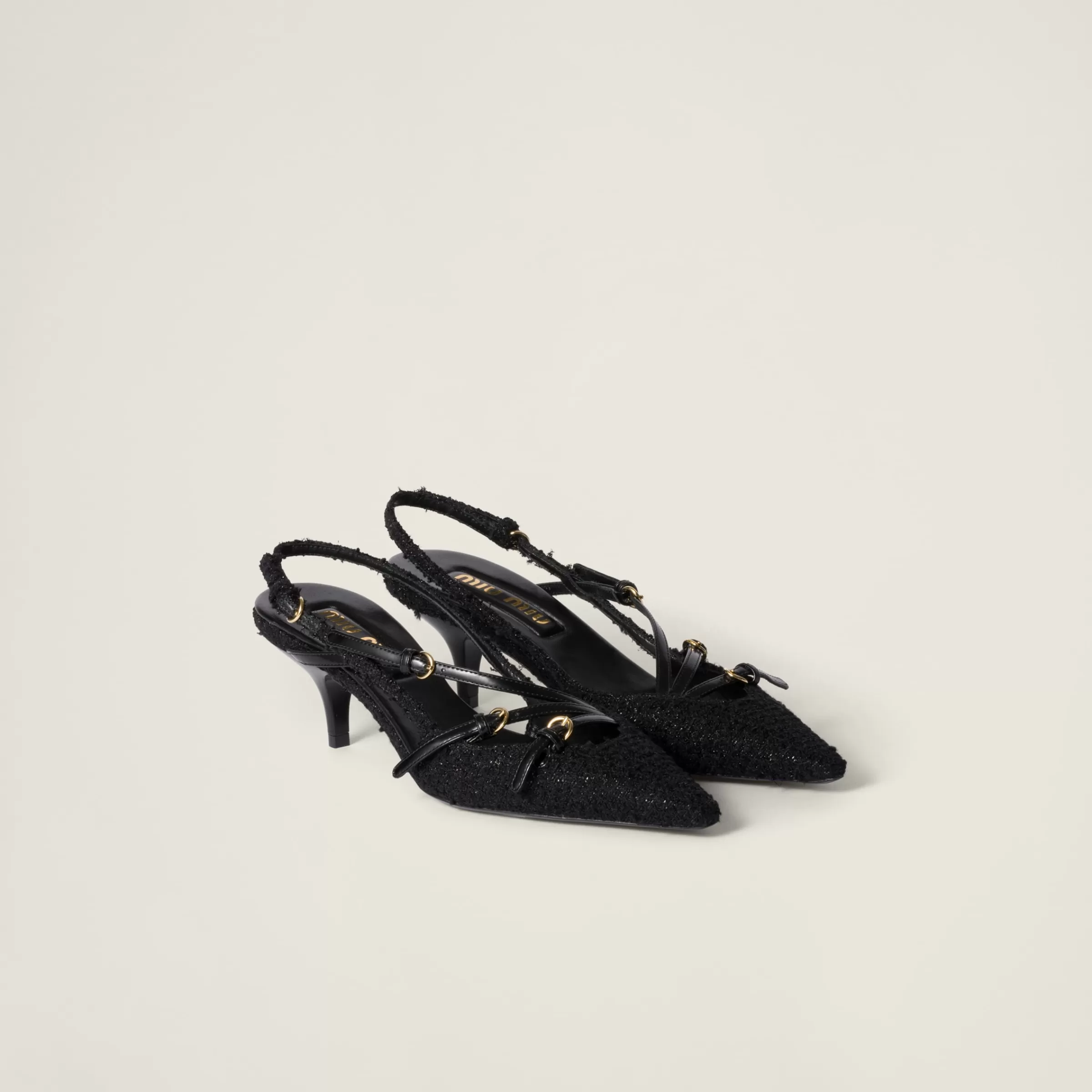 Fabric slingbacks with straps>Miu Miu Best