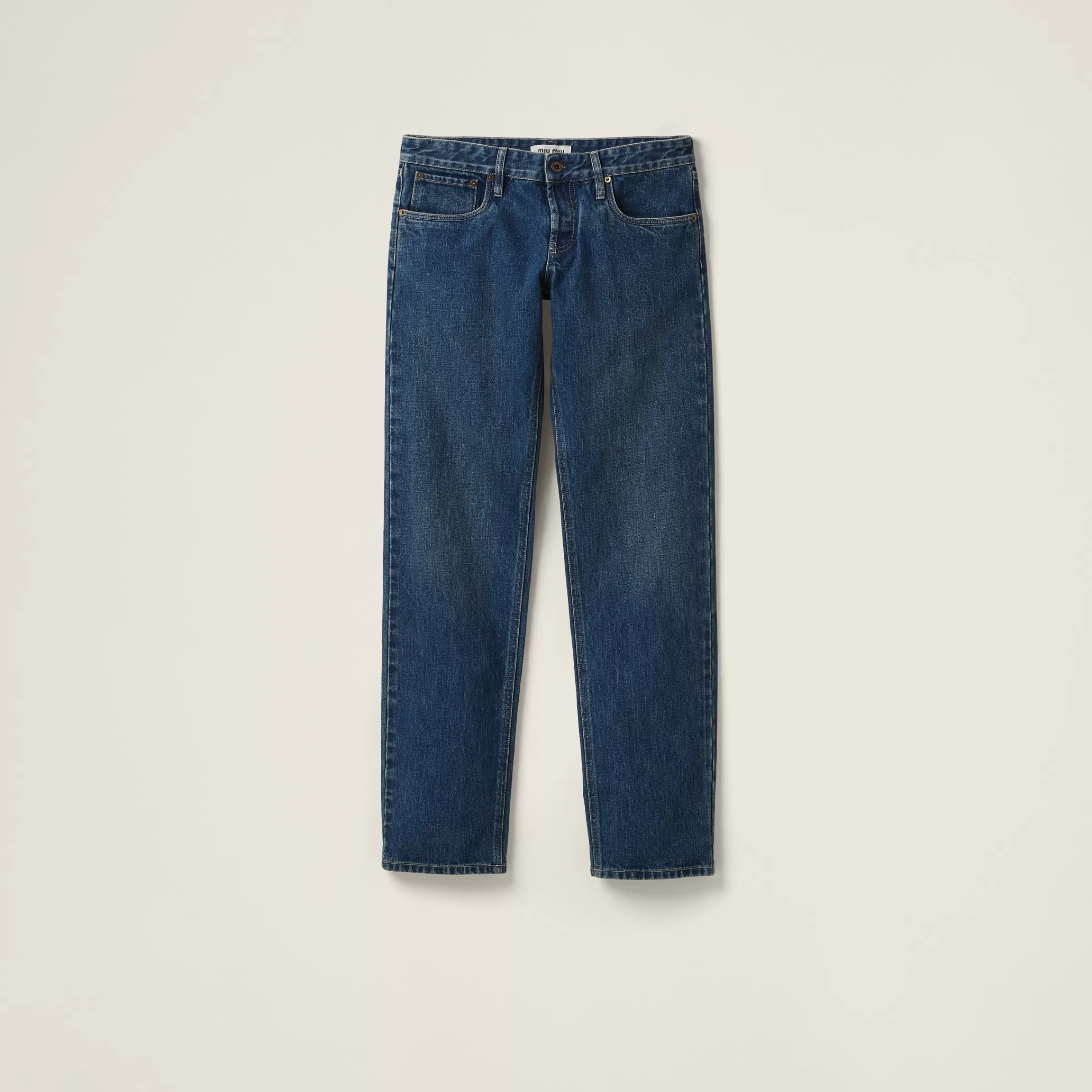 Five-pocket denim jeans>Miu Miu Fashion