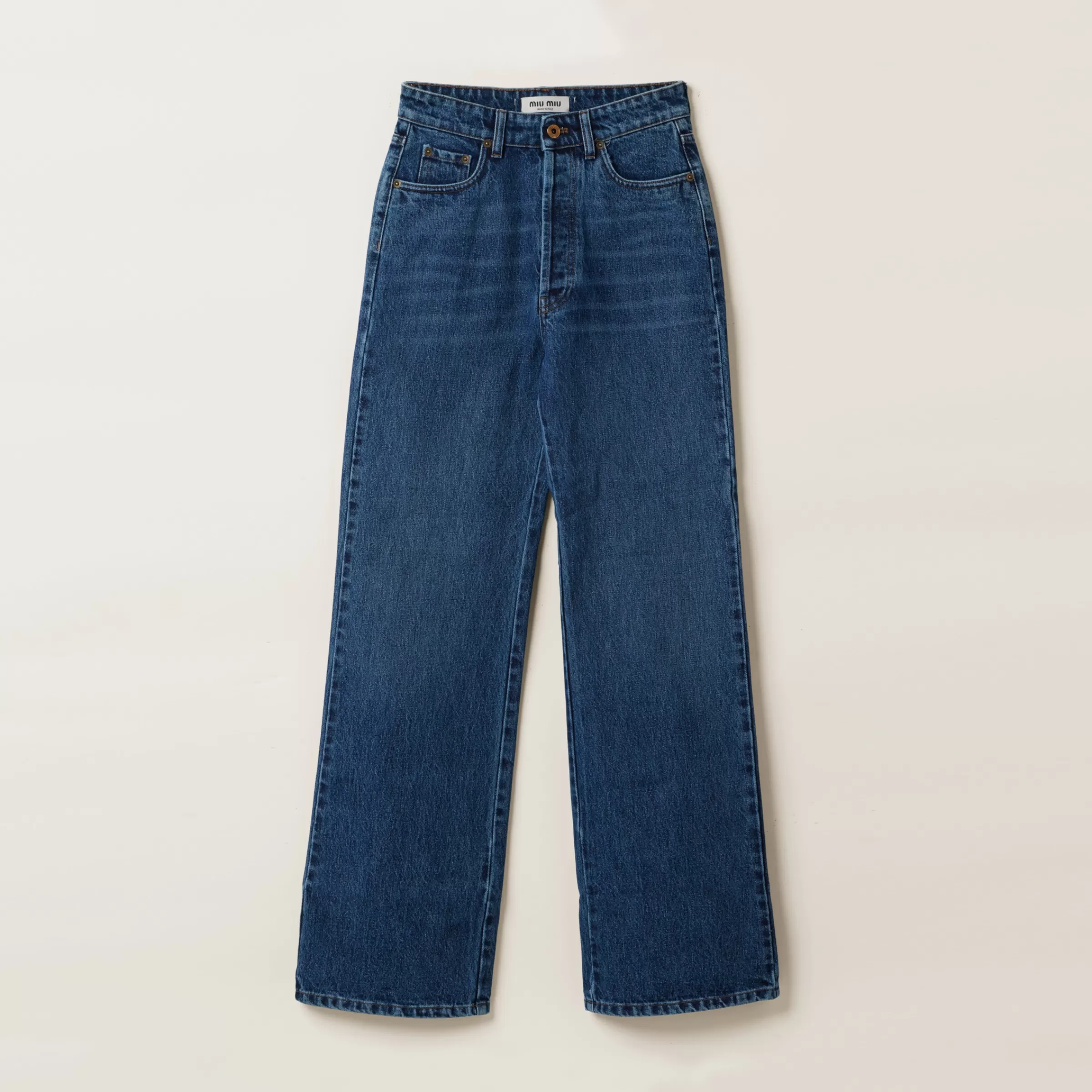 Flared denim jeans>Miu Miu Cheap