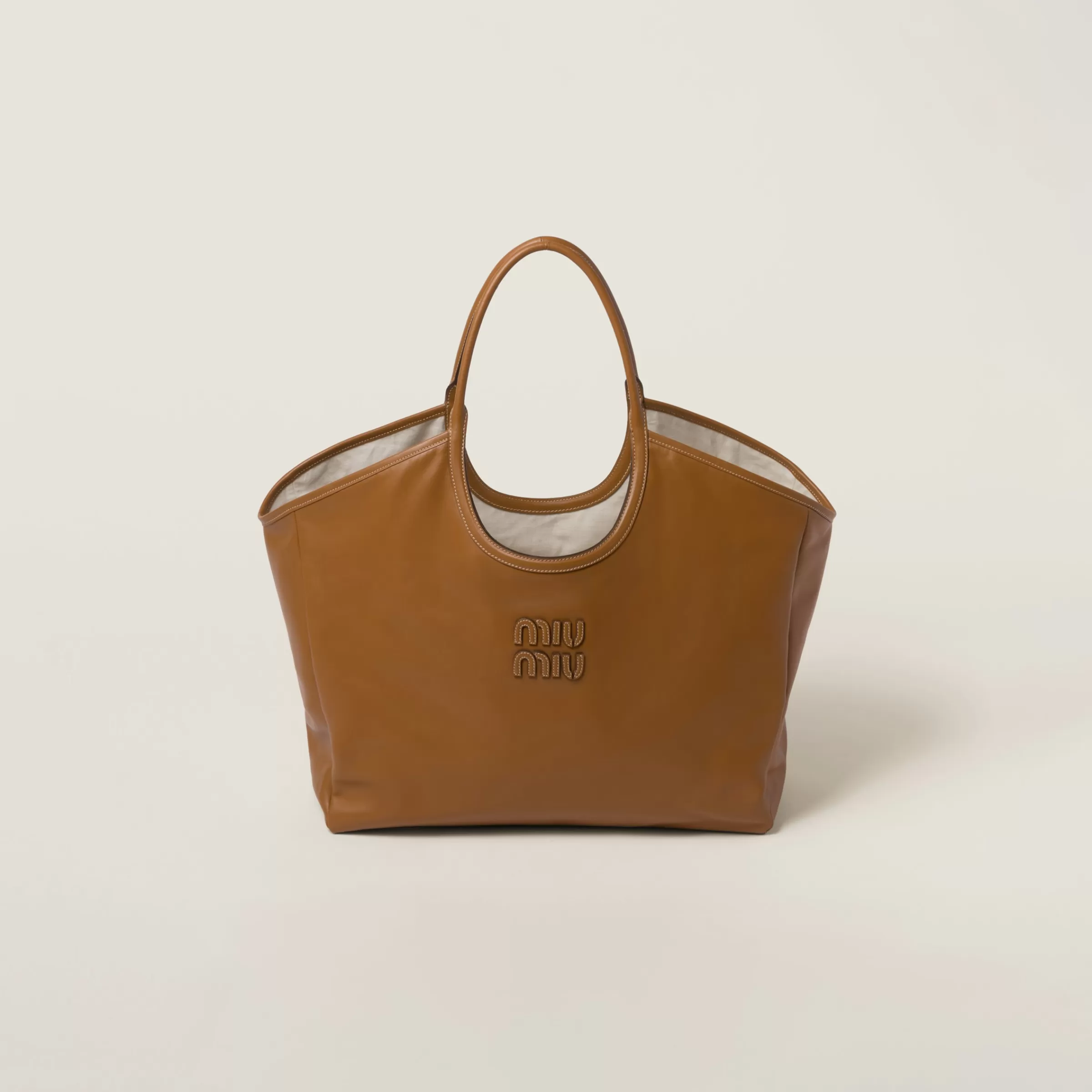 Ivy leather bag>Miu Miu Store