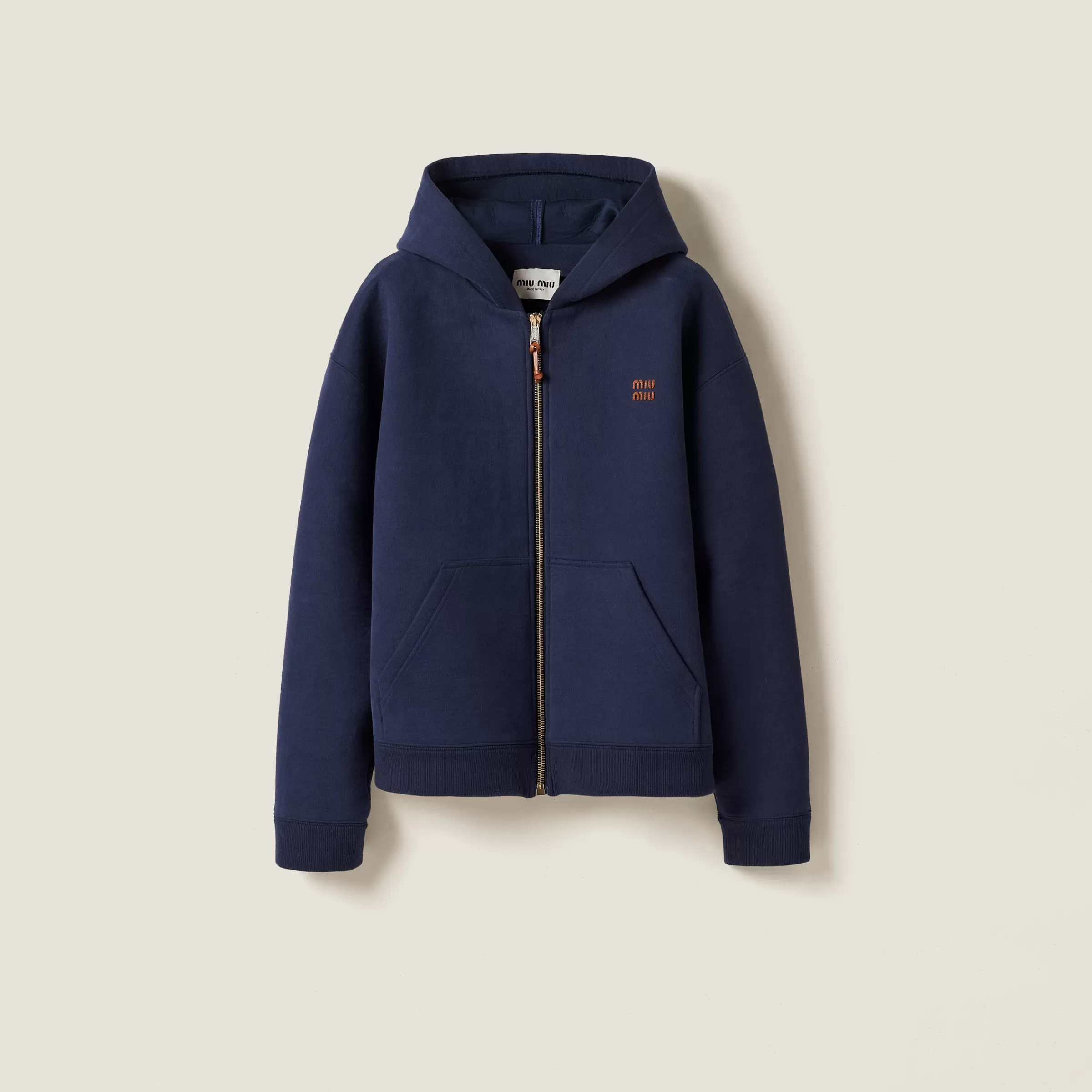 Jersey hoodie jacket>Miu Miu Outlet