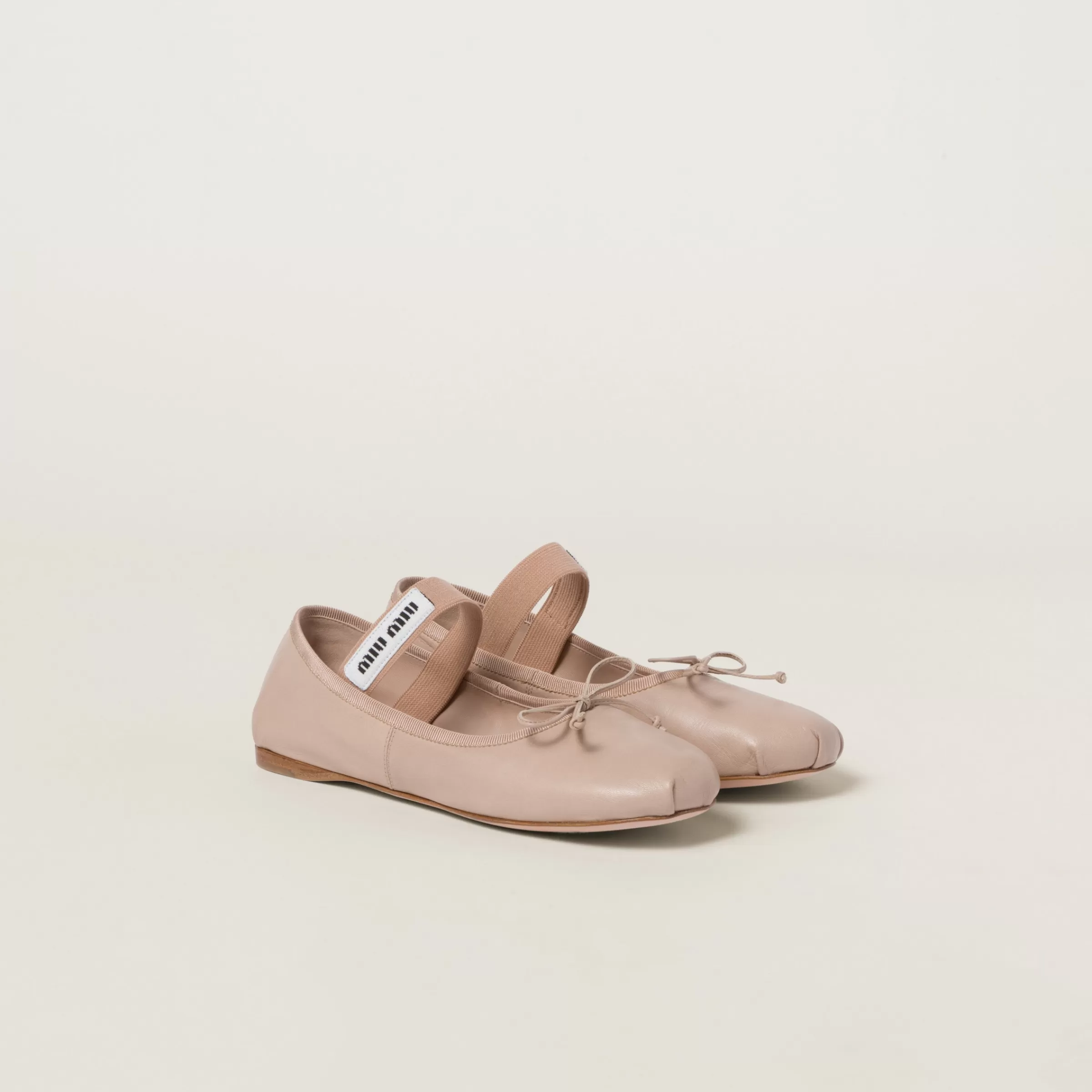 Leather ballerinas>Miu Miu Best