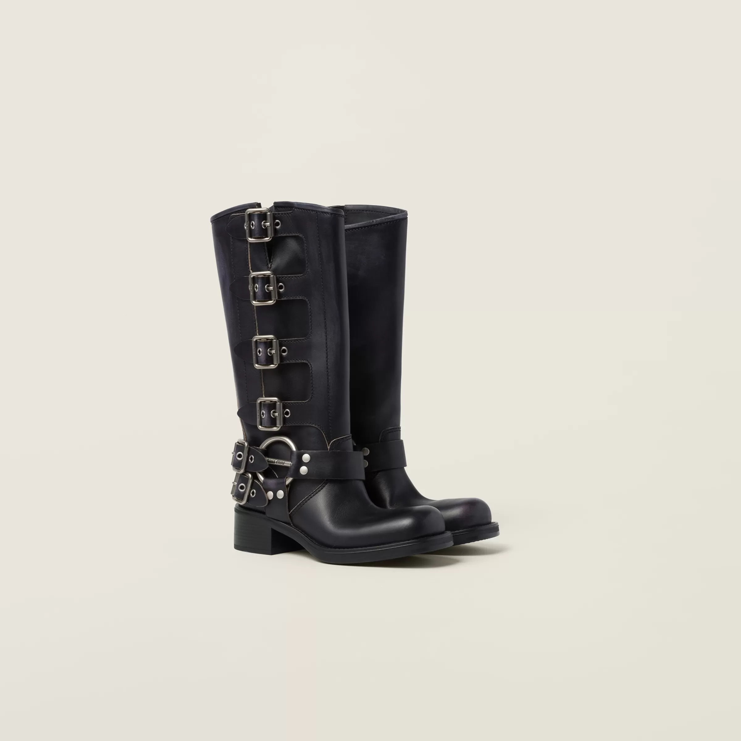 Leather boots>Miu Miu New