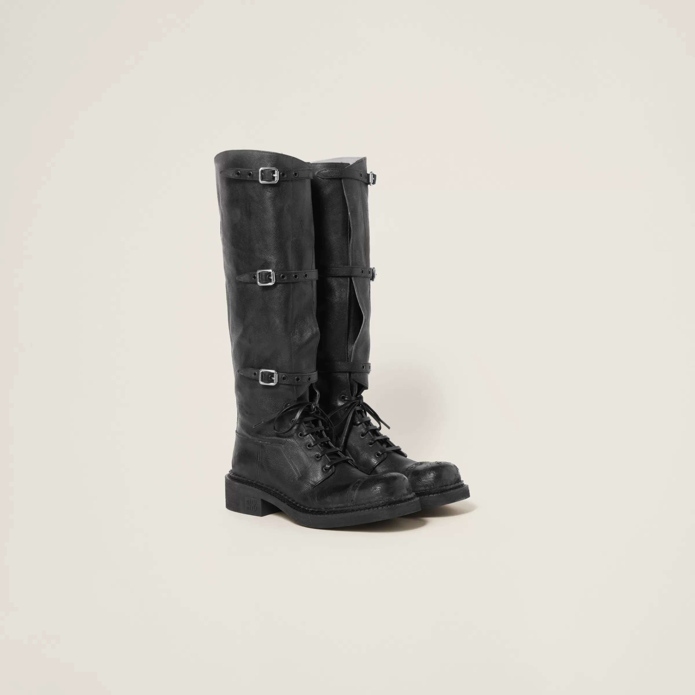 Leather boots>Miu Miu Flash Sale