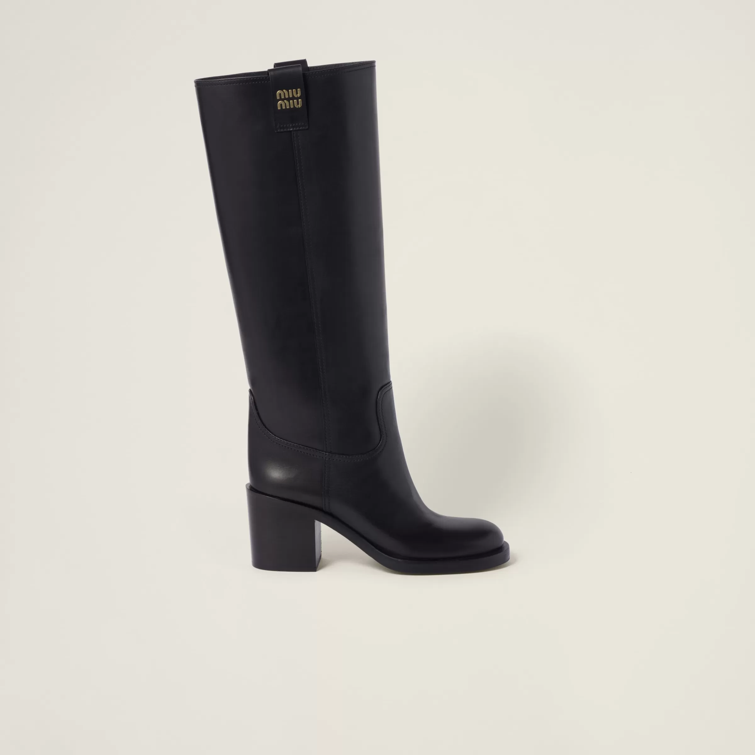 Leather boots>Miu Miu Sale