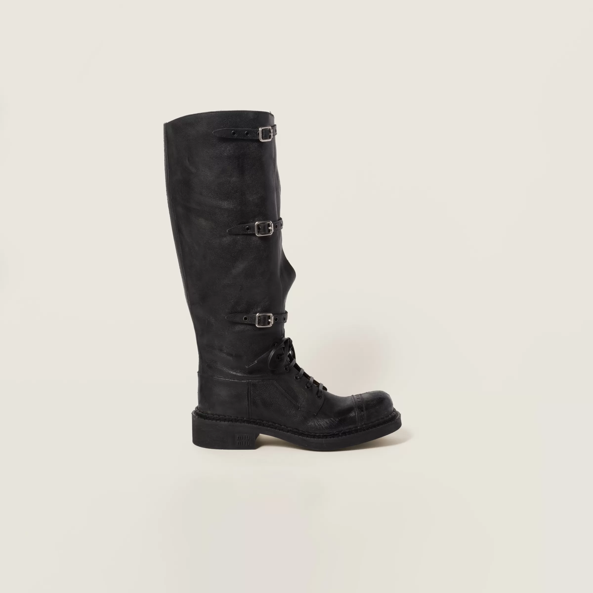 Leather boots>Miu Miu Flash Sale